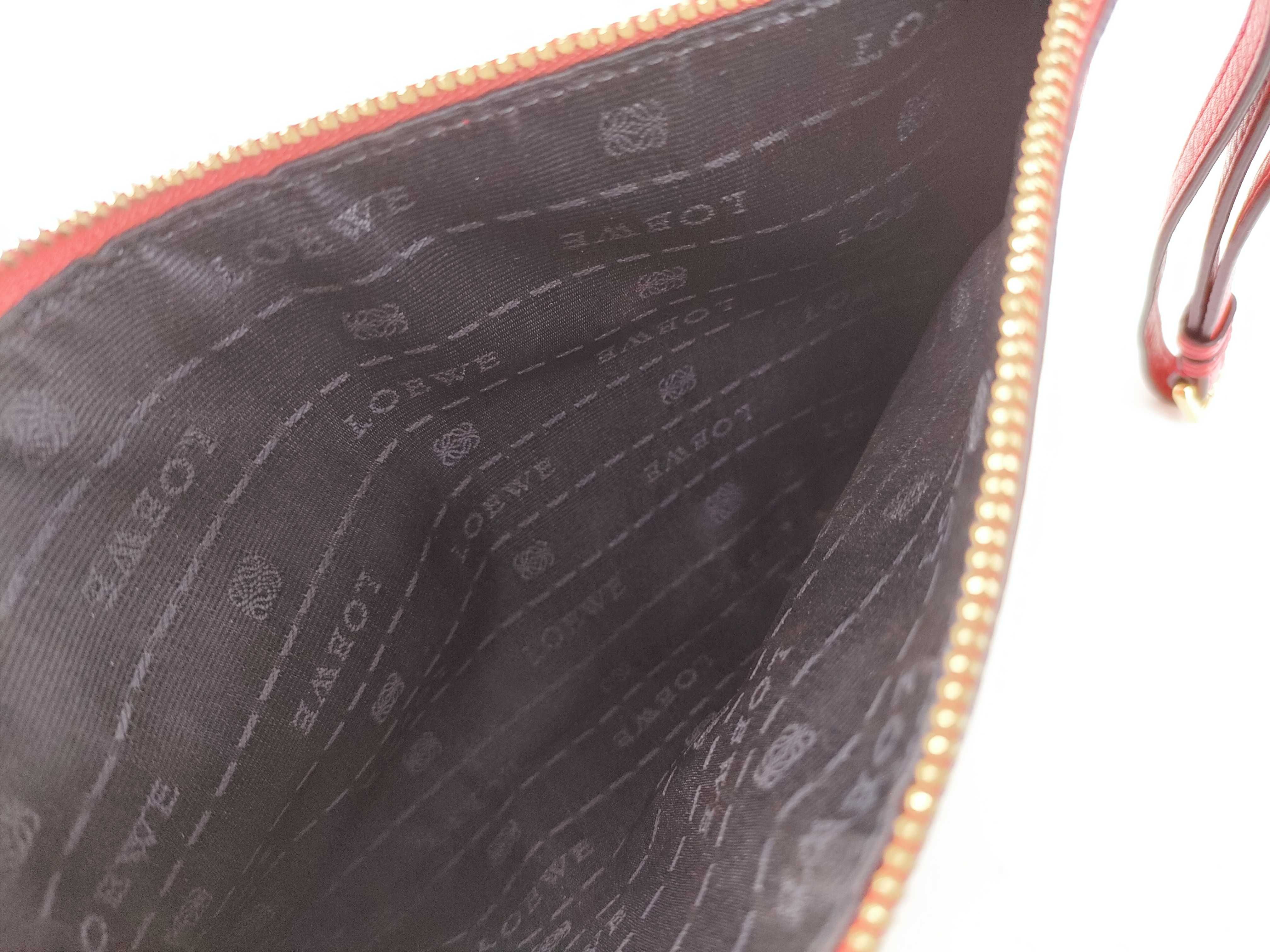 clutch bag, red pouch — view 10
