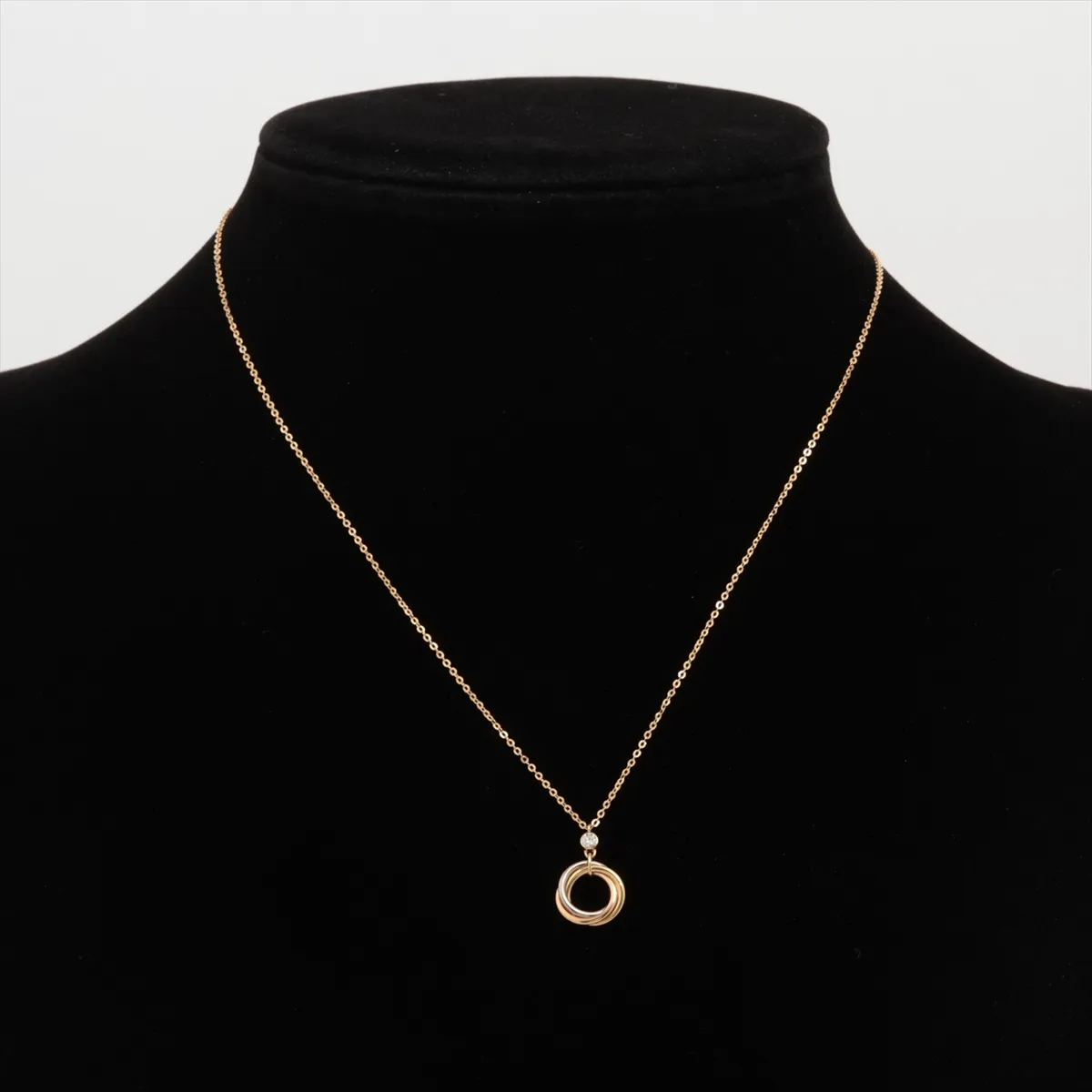 Baby Trinity 1P Diamond Necklace 750(YG×PG×WG) 2.8g 662ANK — view 5