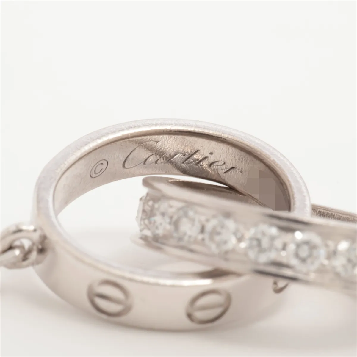 Baby Love Diamond Necklace 750 (WG) 7.2g BAY083 — view 4
