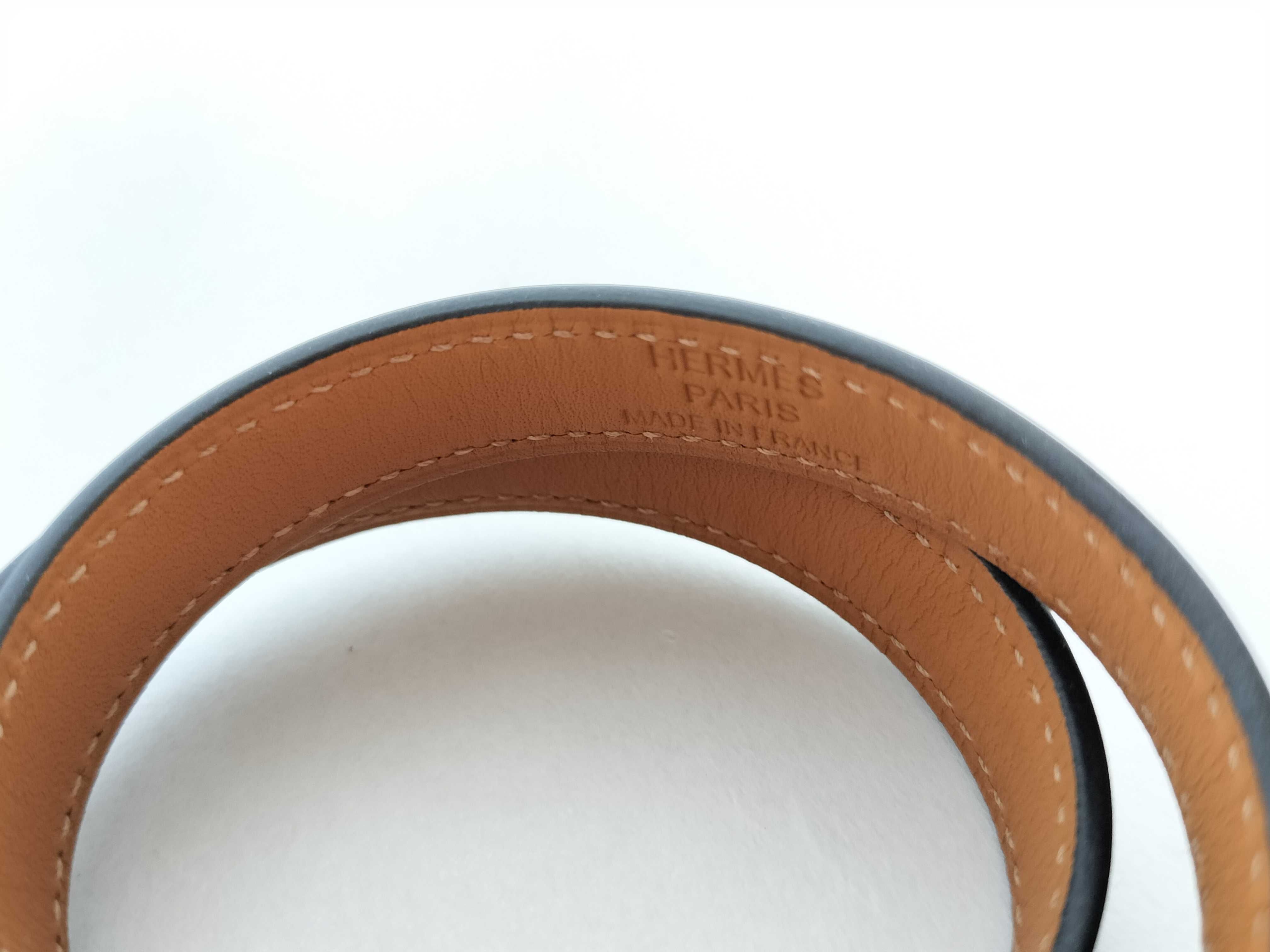 Kelly Double Tour Bracelet (B stamp) - Leather, Black - Bracelet/Bangle — view 4