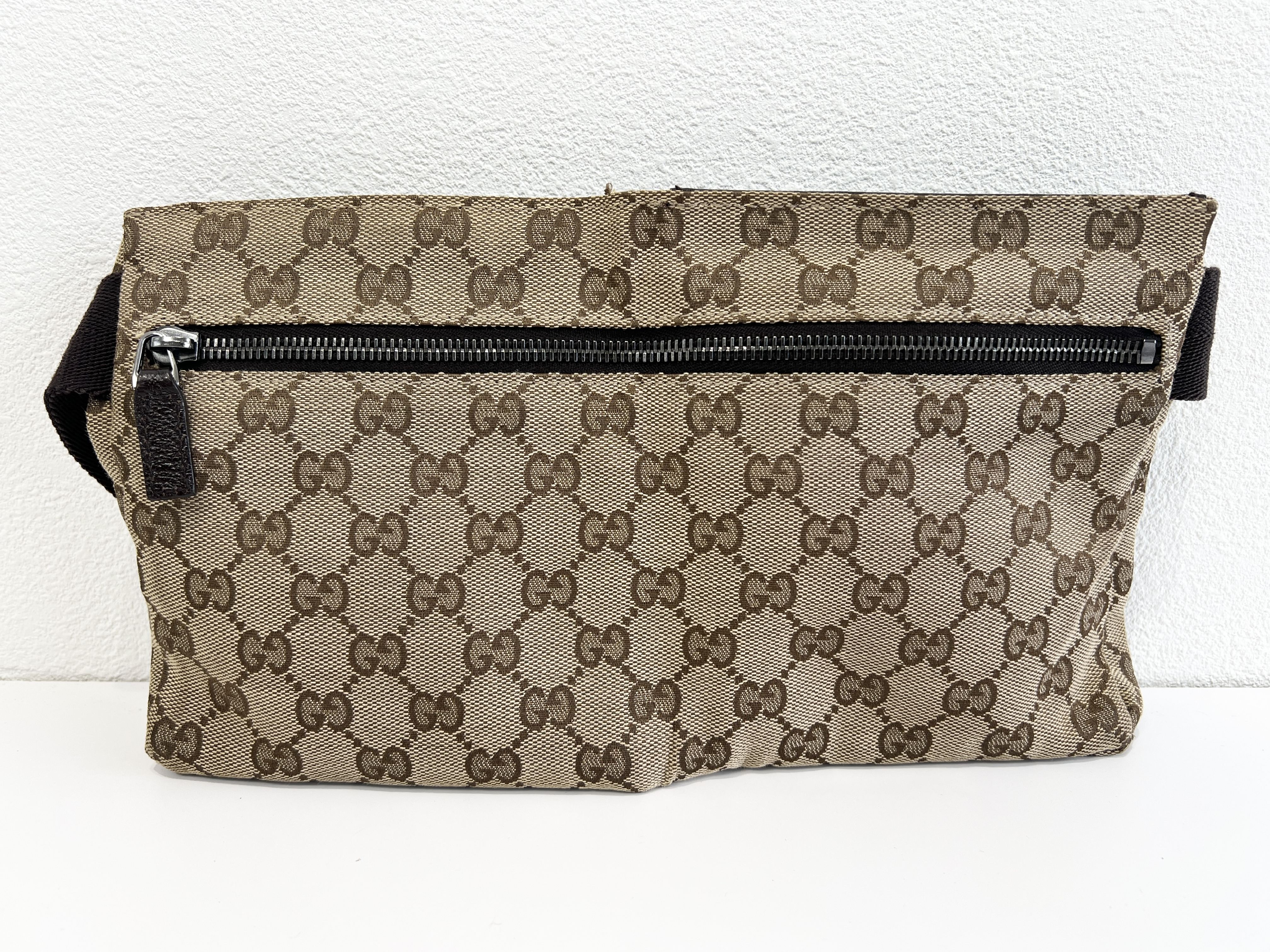 GG Canvas Leather Body Bag Waist Bag Shoulder Bag — view 2