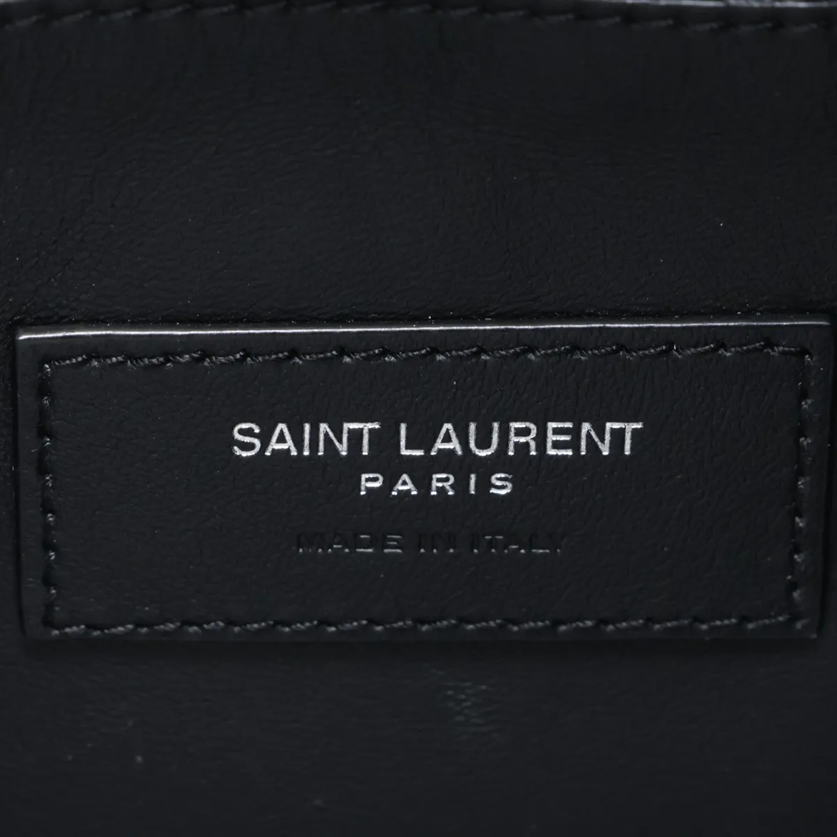 LE 5 A 7 Large 753837 Leather Shoulder Bag, Black — view 10