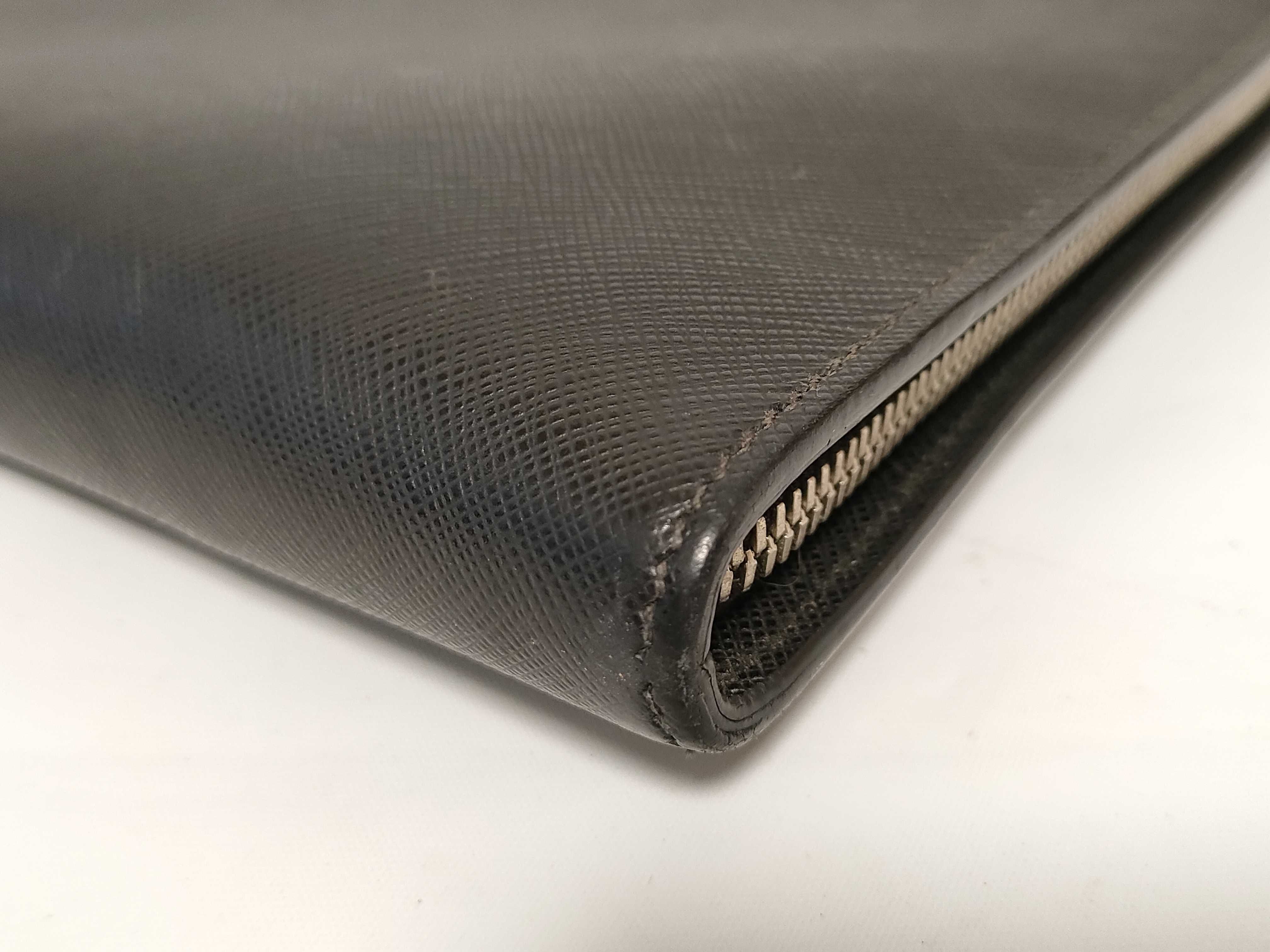 PH - Black Leather Clutch Bag — view 4