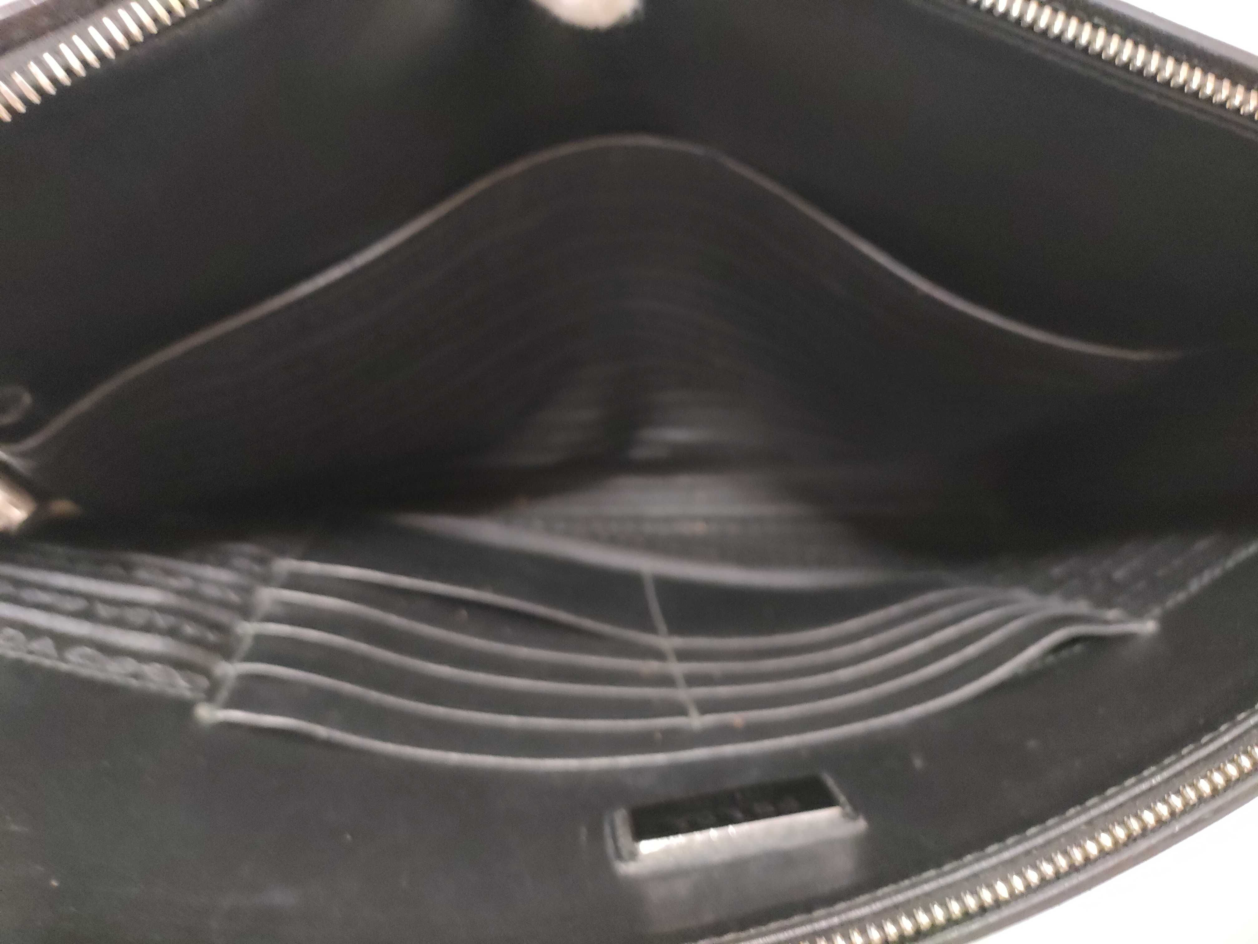 PH - Black Leather Clutch Bag — view 7