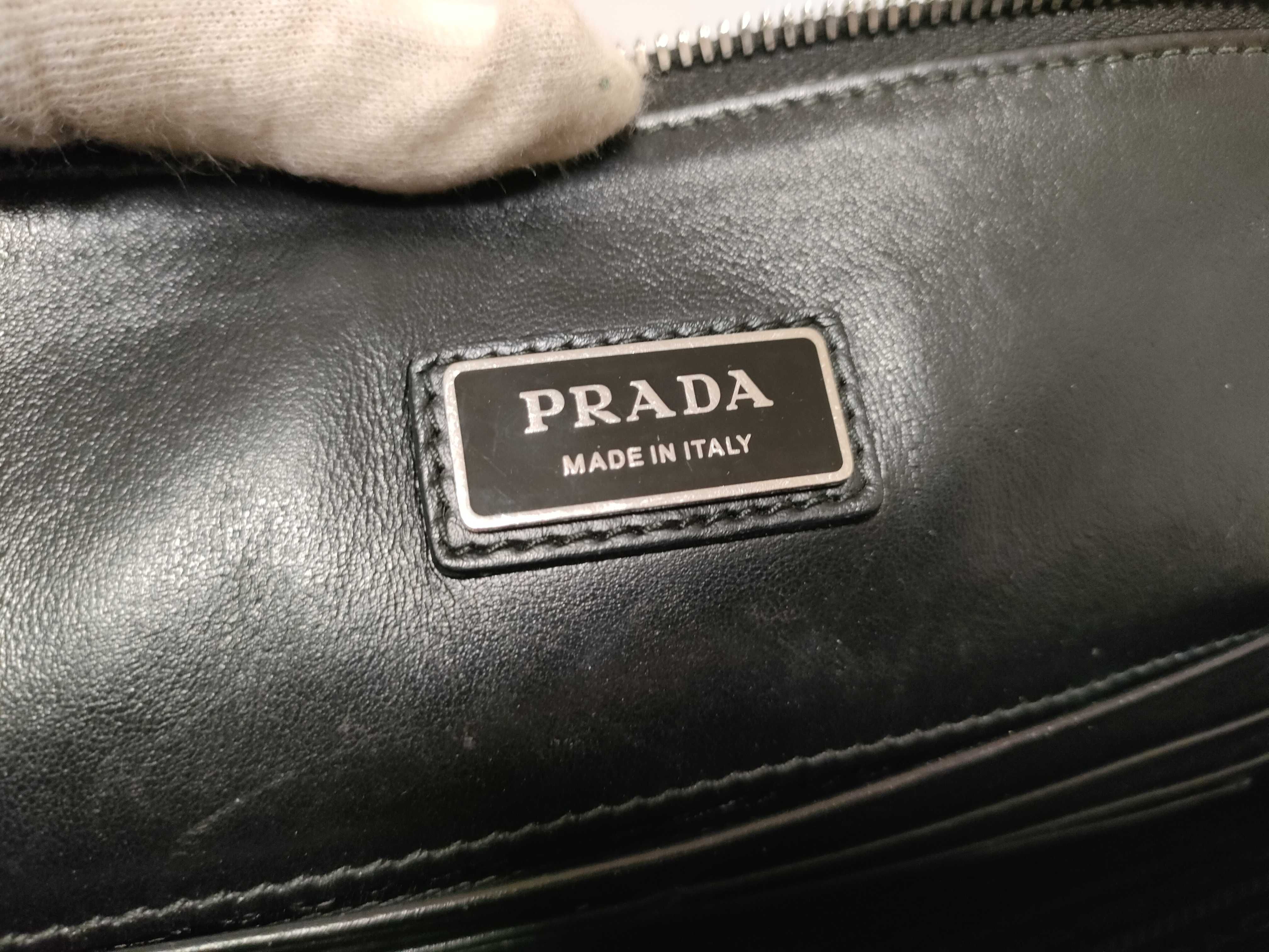 PH - Black Leather Clutch Bag — view 9
