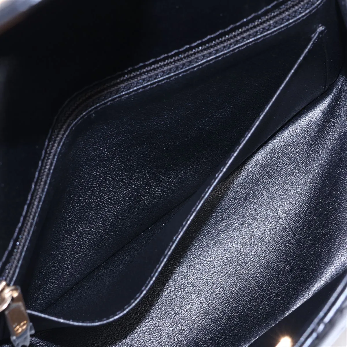 [Individually packaged] Chanel Matelassé 2.55 Mini Leather Single Flap Double Chain Bag, Black with Gold Hardware, H9E6HC25, Random Plate, AS0874 — view 9
