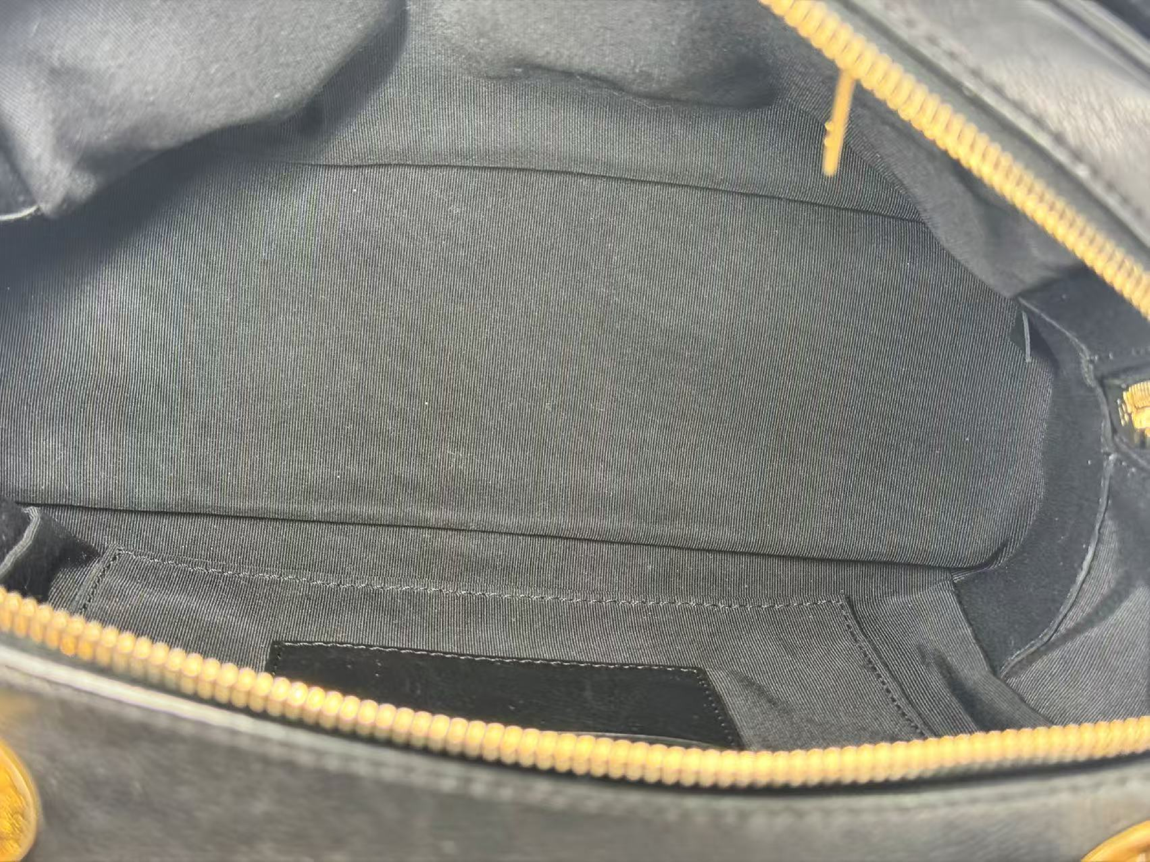 Black Matelassé 2-way Shoulder Bag, W25/H18/D10cm (approx.), Serial Number 26-something, with Authenticity Card and Seal, Vintage Gold Hardware, Item Number 26525985 — view 14