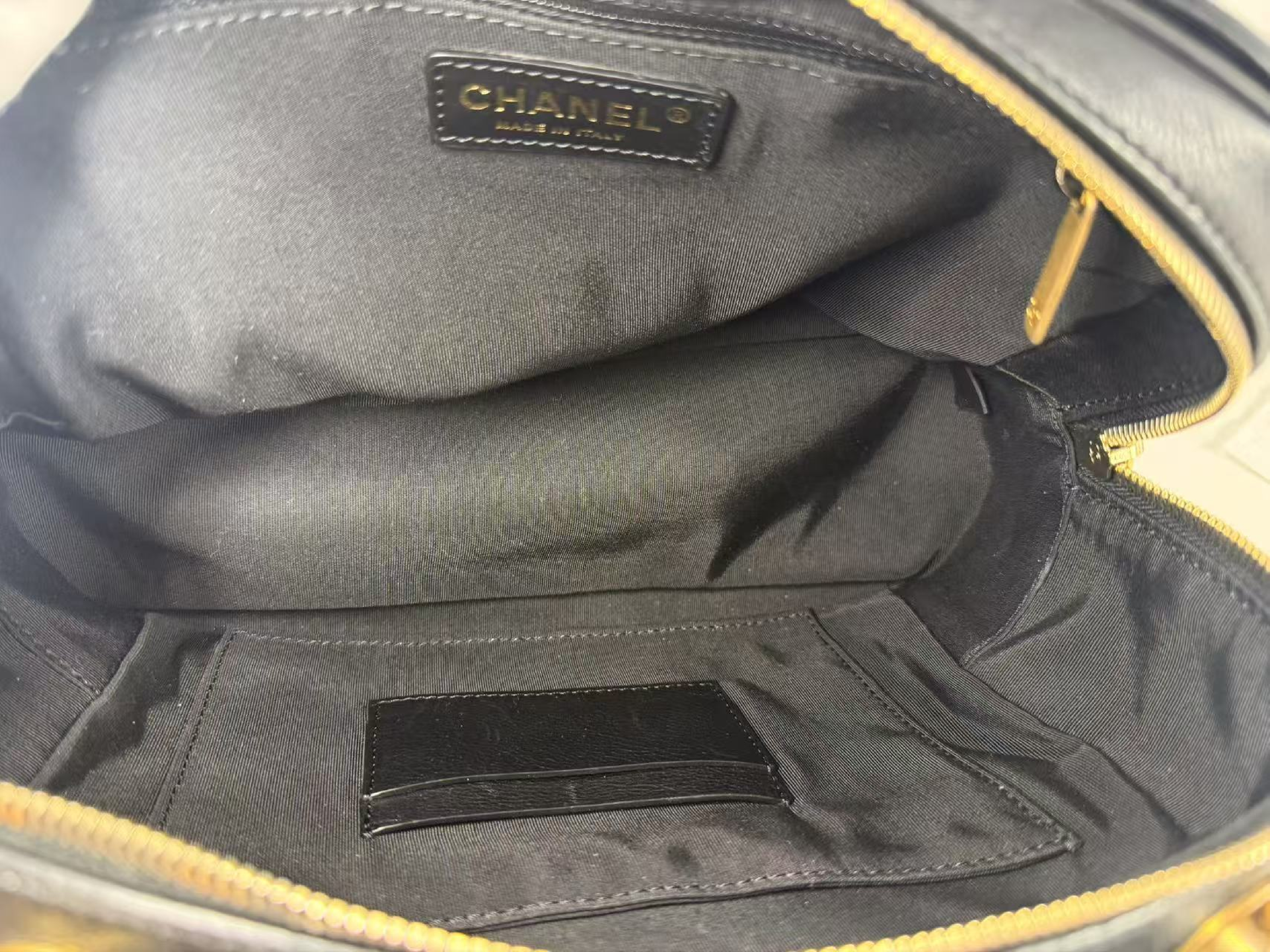Black Matelassé 2-way Shoulder Bag, W25/H18/D10cm (approx.), Serial Number 26-something, with Authenticity Card and Seal, Vintage Gold Hardware, Item Number 26525985 — view 15