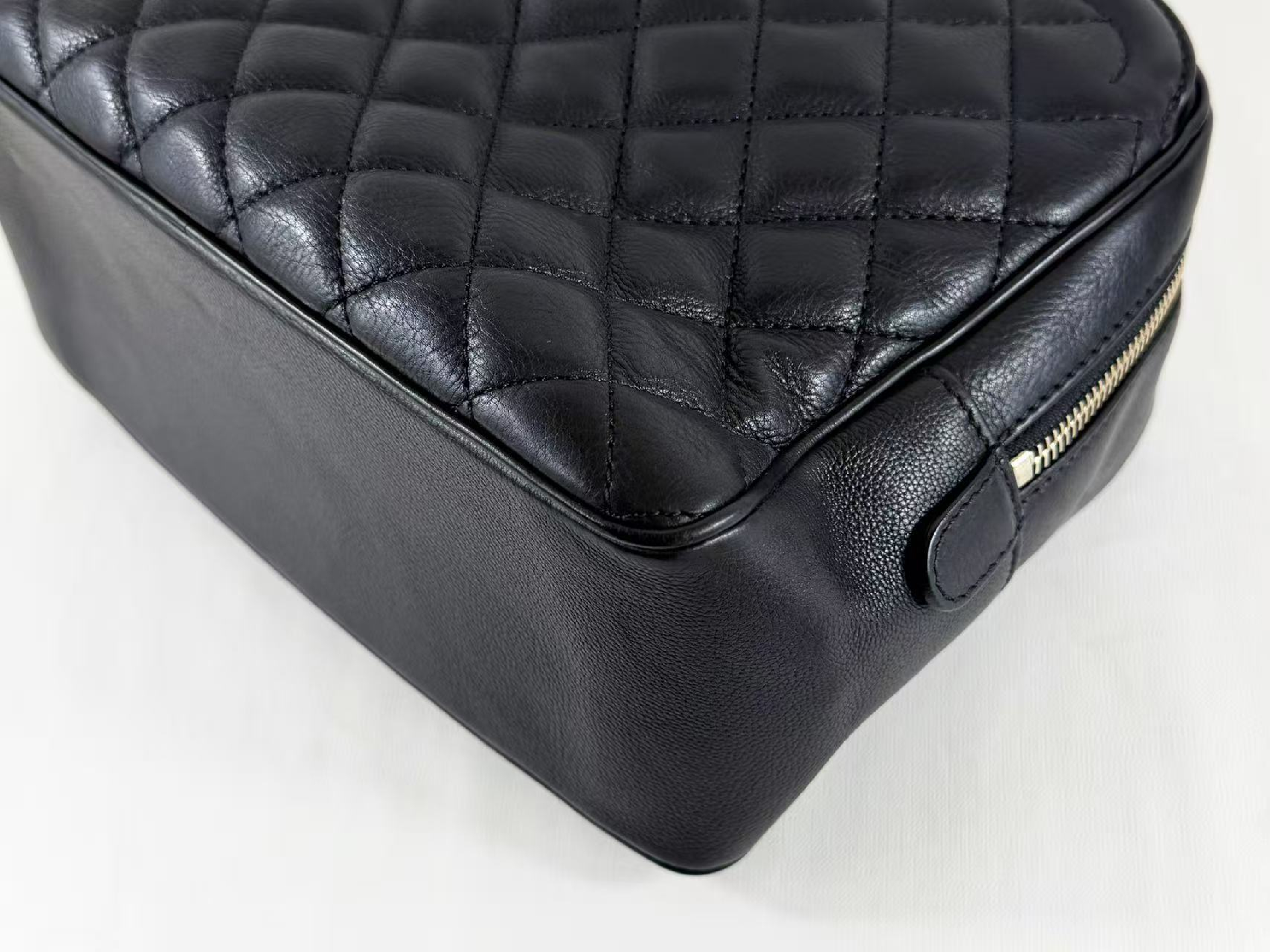 Black Matelassé 2-way Shoulder Bag, W25/H18/D10cm (approx.), Serial Number 26-something, with Authenticity Card and Seal, Vintage Gold Hardware, Item Number 26525985 — view 10