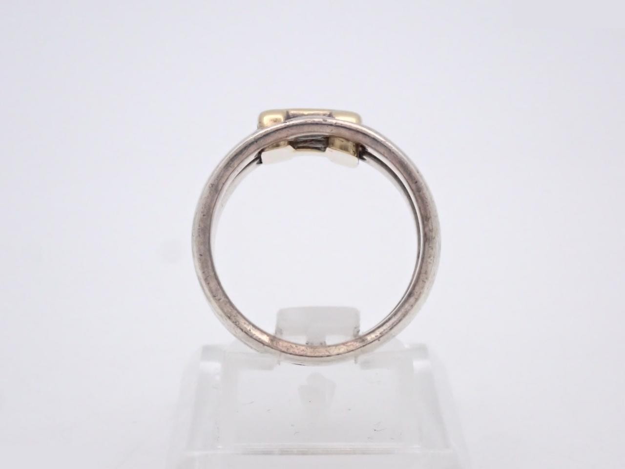 750/925 Olympe Ring, stamped 53, actual size #12, 7.79g — view 3