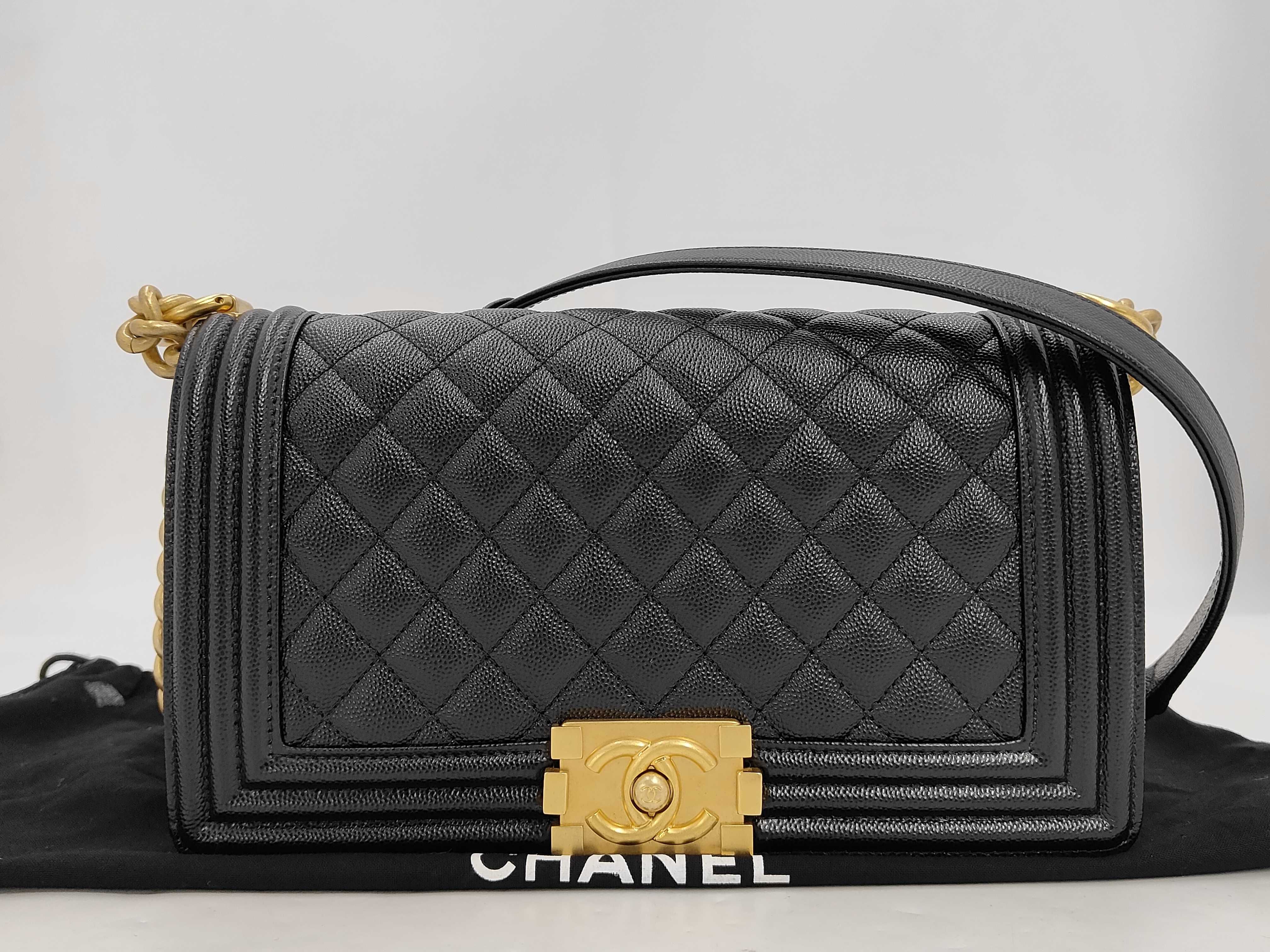 IC Plate A67086 Caviar Skin Boy Chanel 25 Shoulder Bag