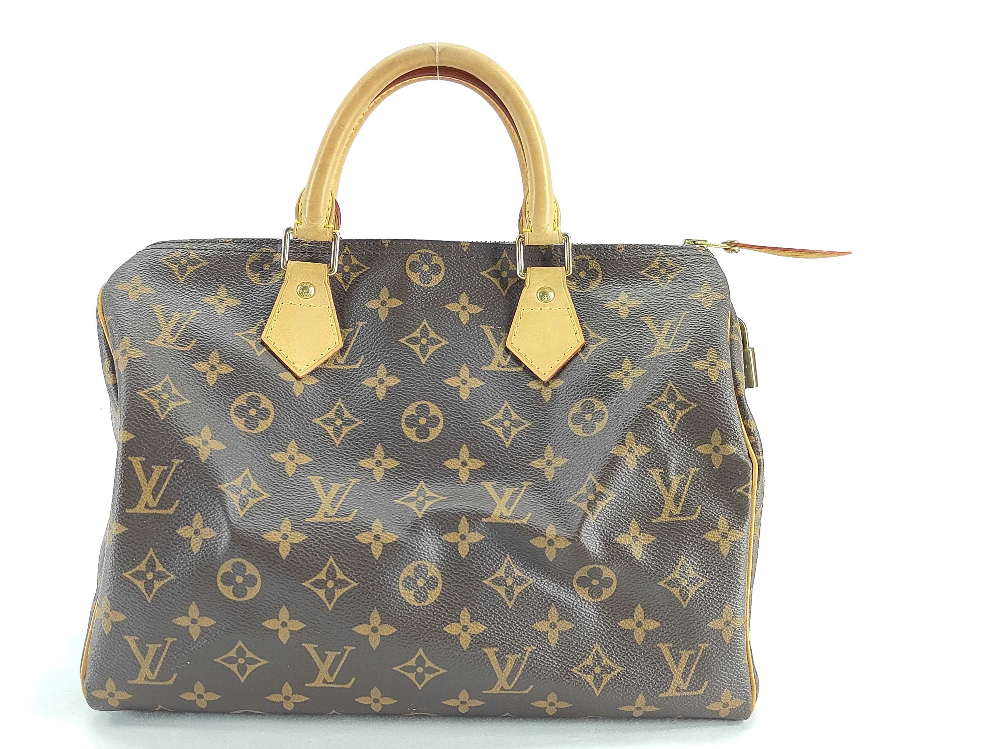 Monogram PH- Speedy 30 Monogram Canvas Brown Handbag Boston Bag