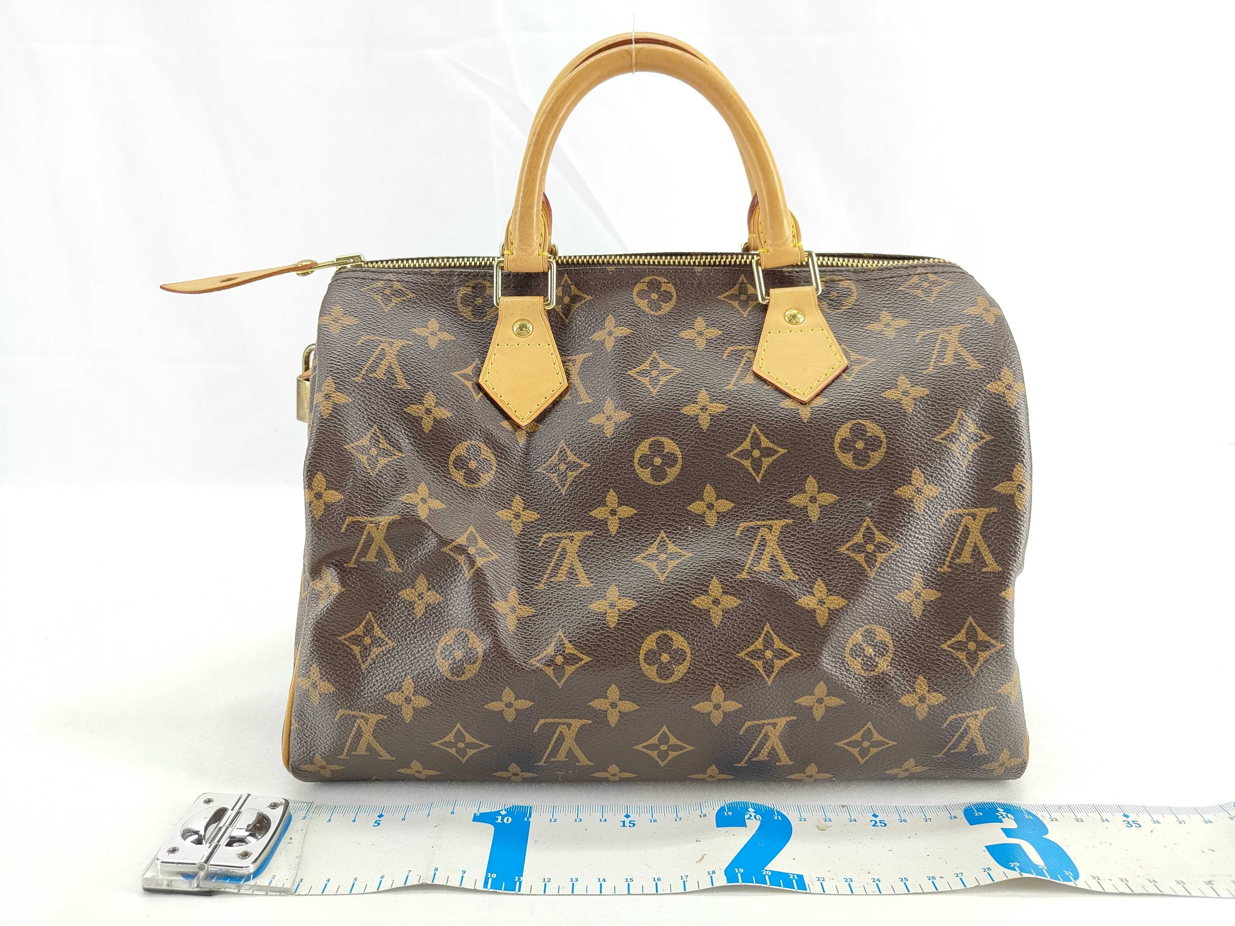 Monogram PH- Speedy 30 Monogram Canvas Brown Handbag Boston Bag — view 2