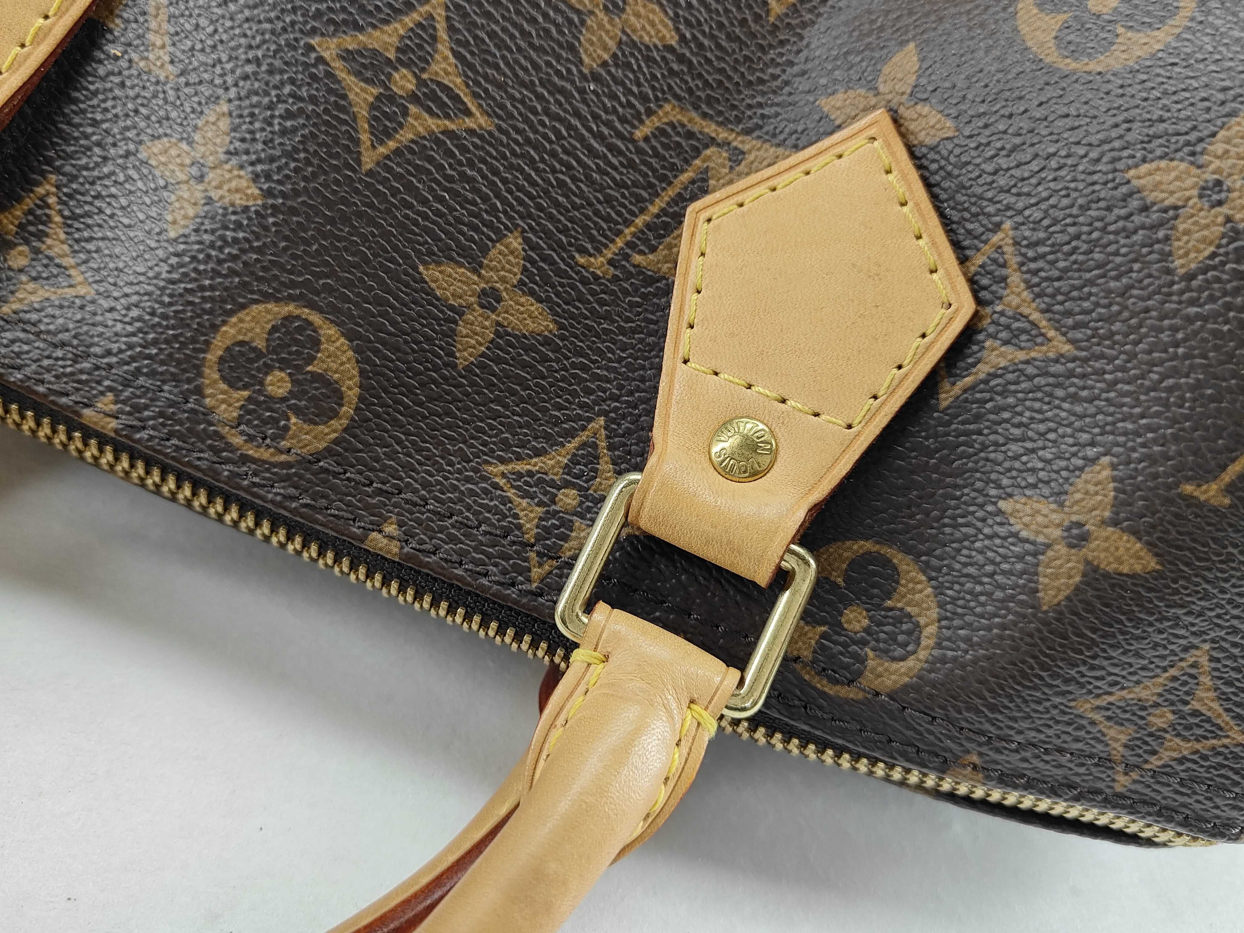 Monogram PH- Speedy 30 Monogram Canvas Brown Handbag Boston Bag — view 6