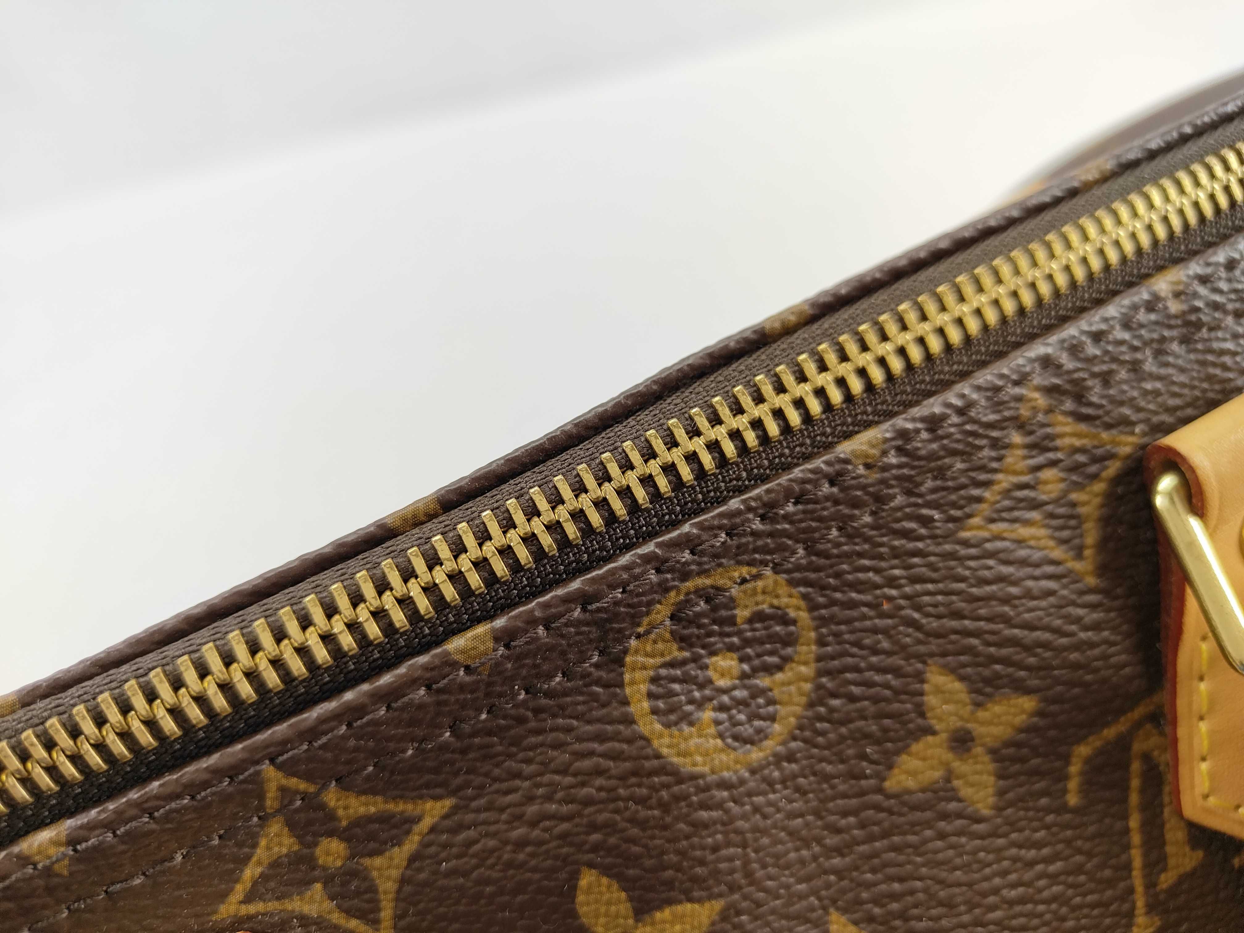 Monogram PH- Speedy 30 Monogram Canvas Brown Handbag Boston Bag — view 7