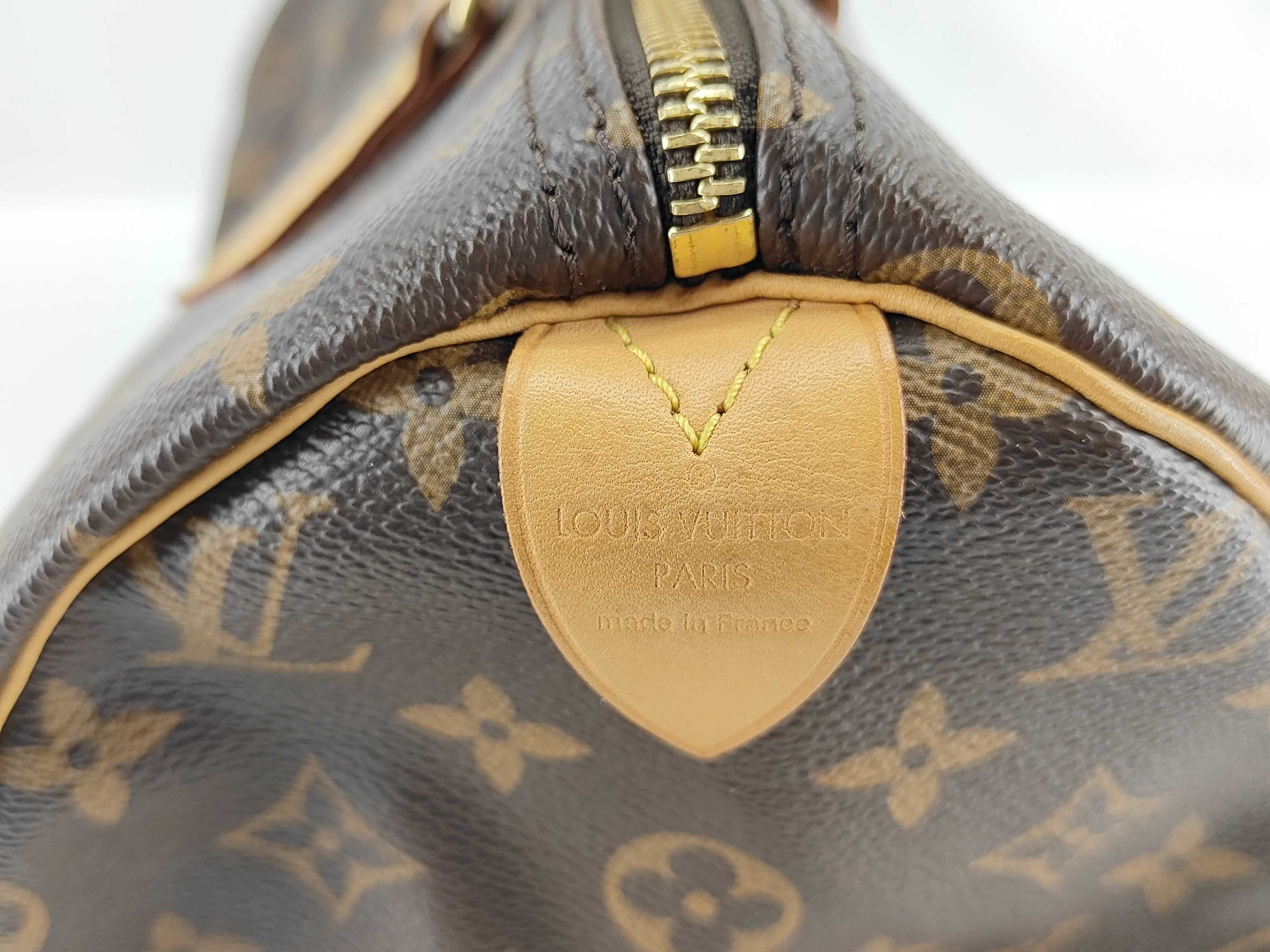 Monogram PH- Speedy 30 Monogram Canvas Brown Handbag Boston Bag — view 8