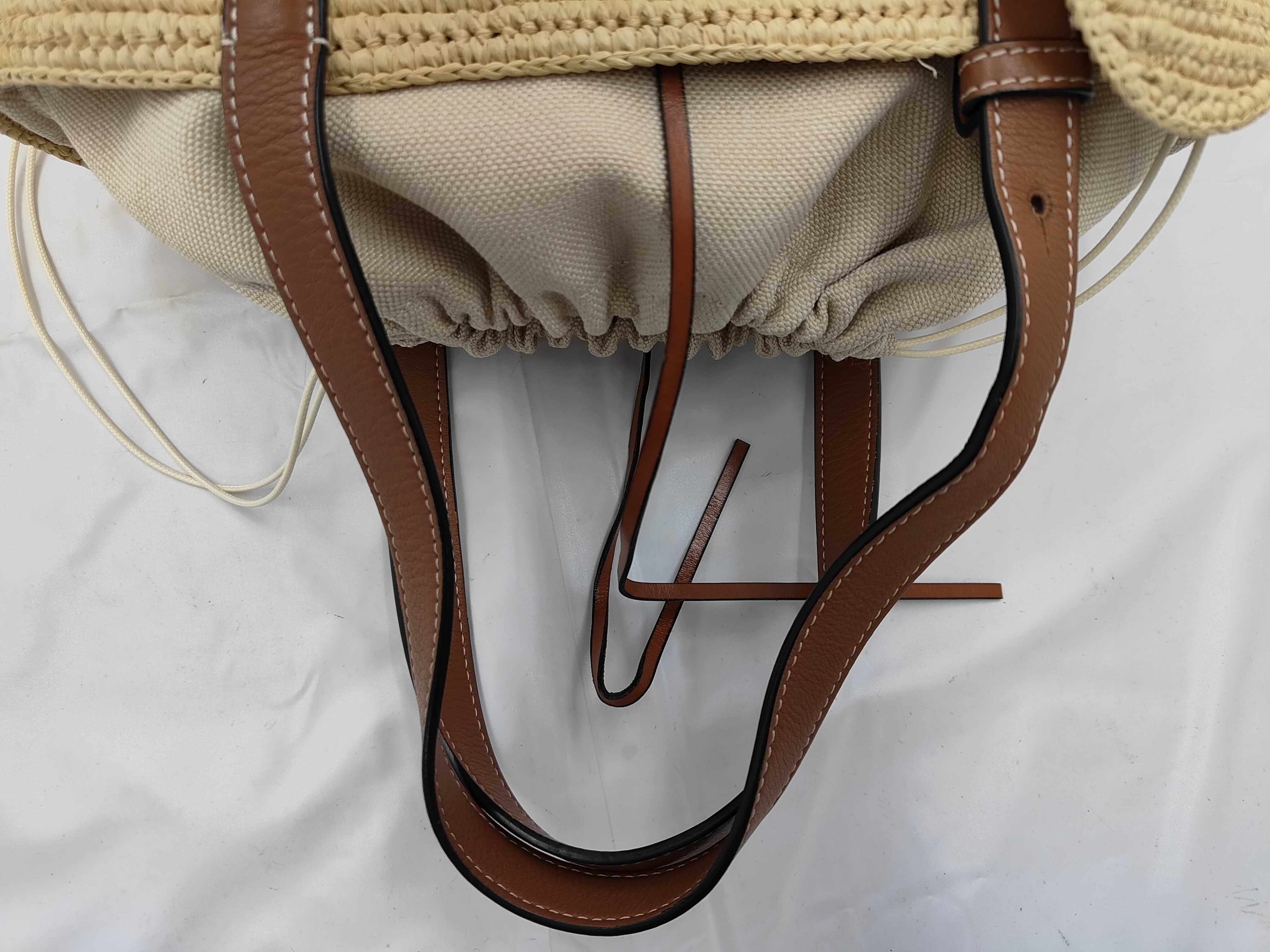 Basket Bag Small Raffia Natural Tan Handbag — view 3