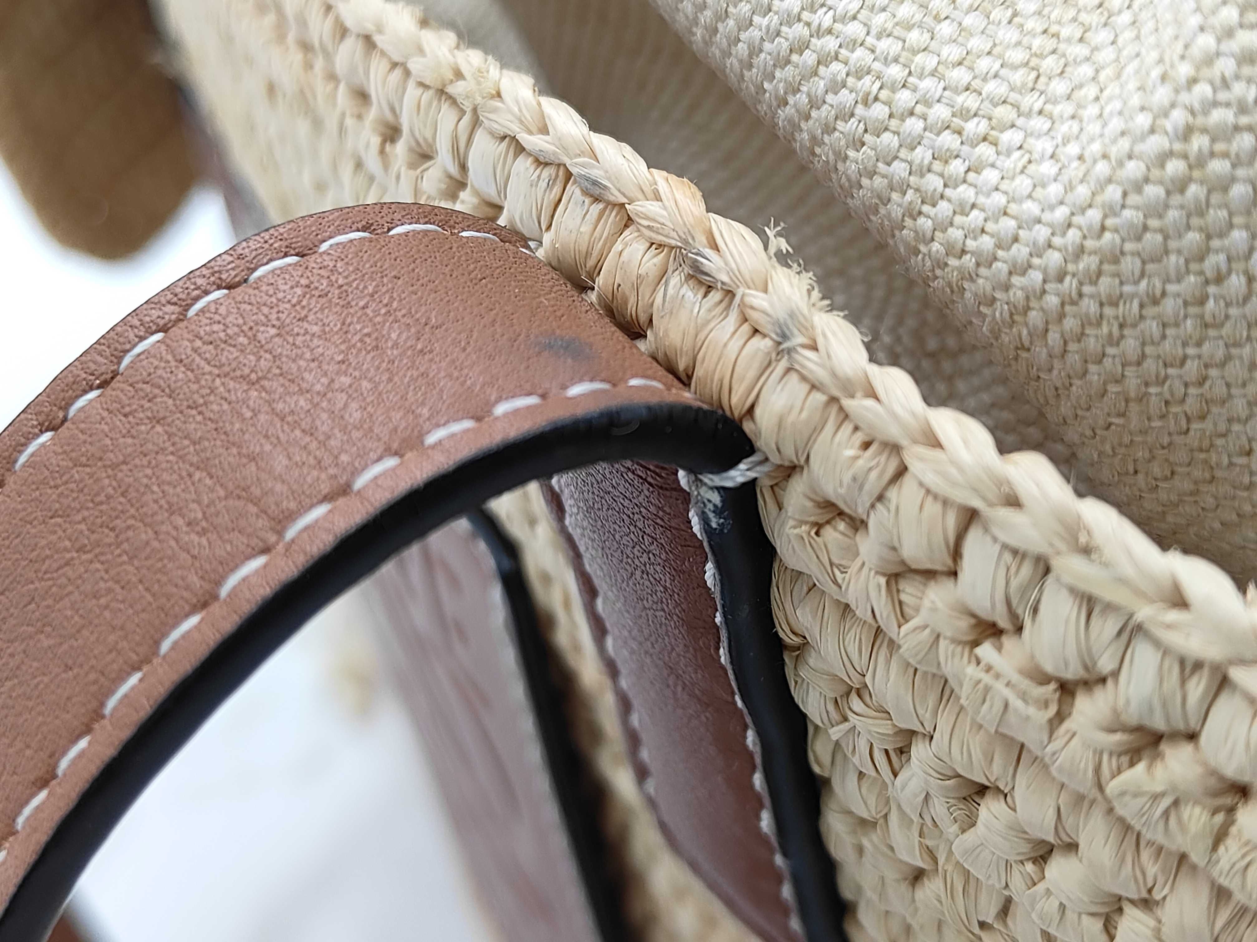 Basket Bag Small Raffia Natural Tan Handbag — view 7