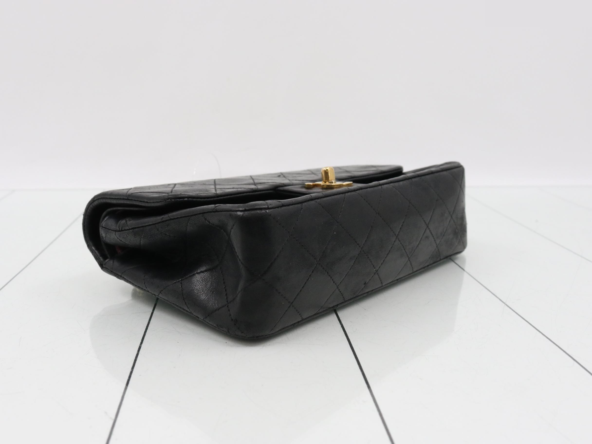 Lambskin W-flap 23 Shoulder Bag (with sticker) — view 5