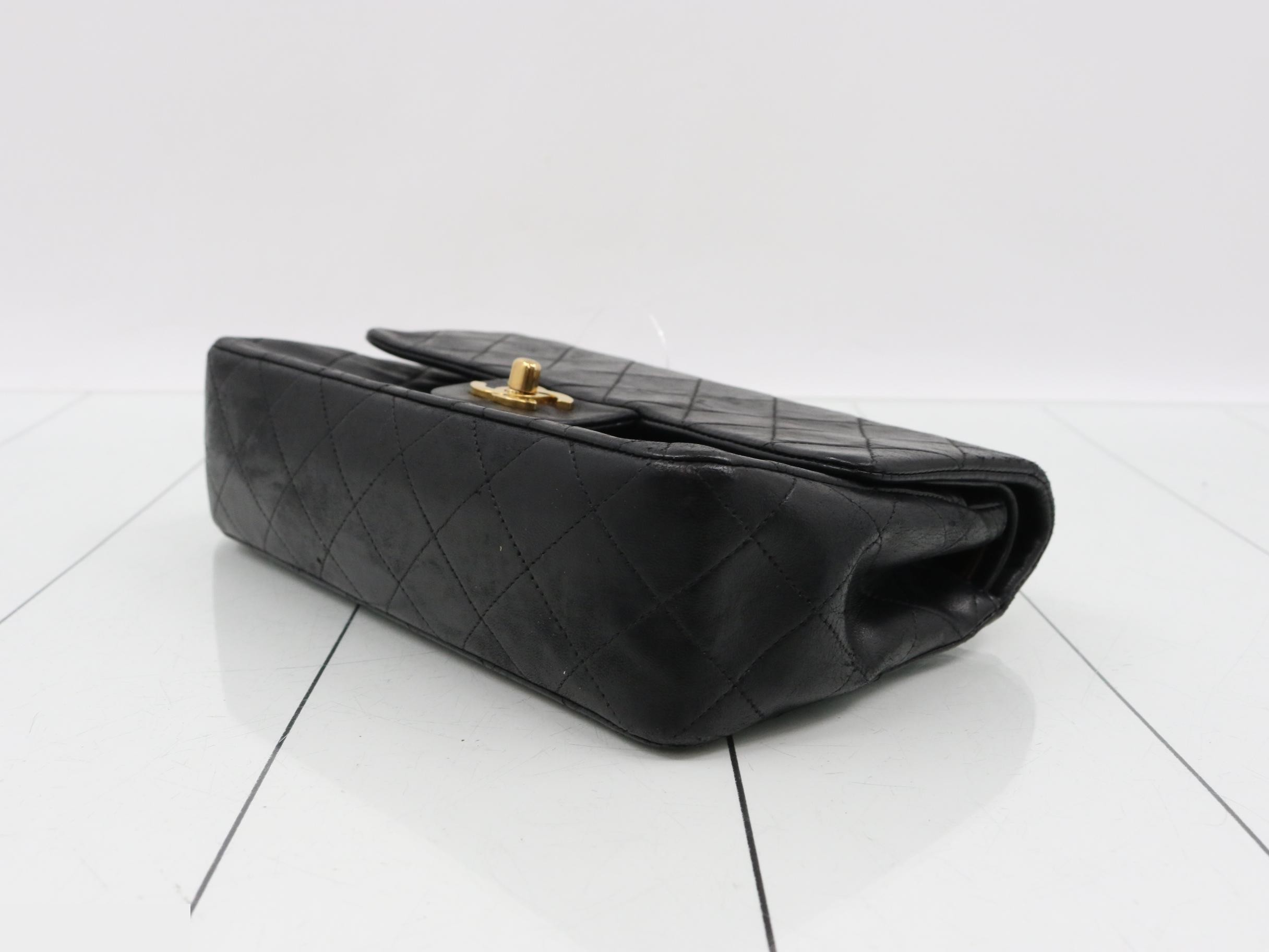 Lambskin W-flap 23 Shoulder Bag (with sticker) — view 6