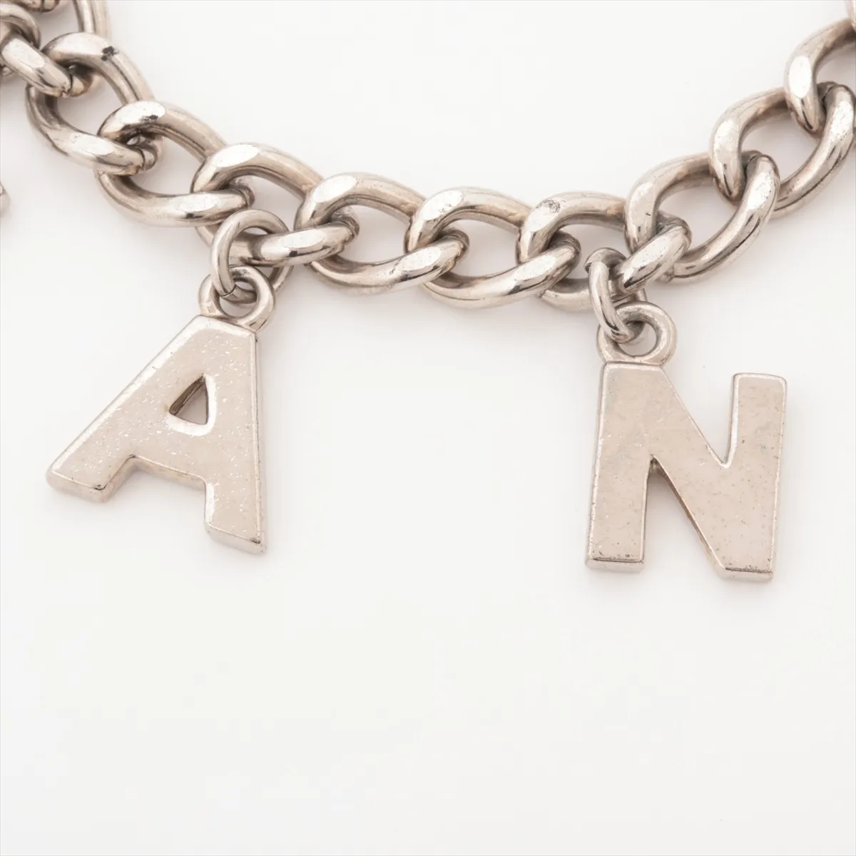 Coco Mark Logo 04V Bracelet, Metal, Silver. Shows signs of wear, — view 2