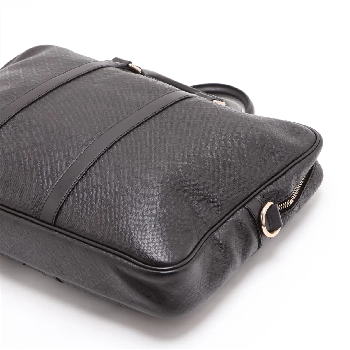 GG Embossed 208468 Leather 2-Way Business Bag, Brown — view 3