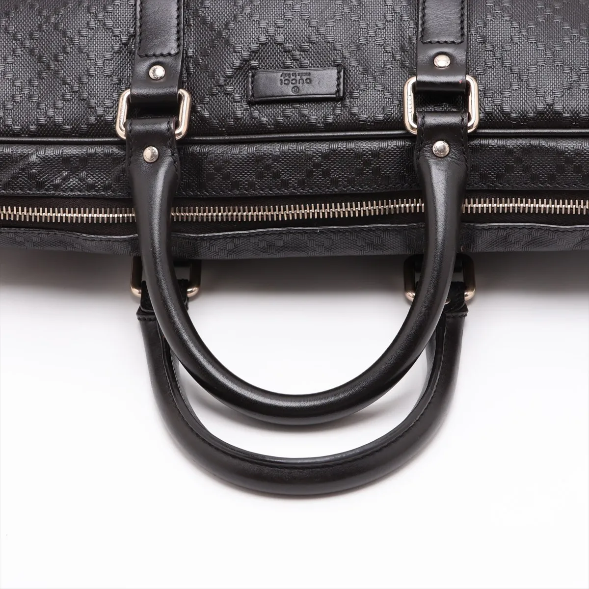 GG Embossed 208468 Leather 2-Way Business Bag, Brown — view 5