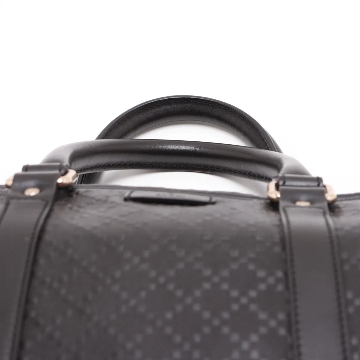 GG Embossed 208468 Leather 2-Way Business Bag, Brown — view 6