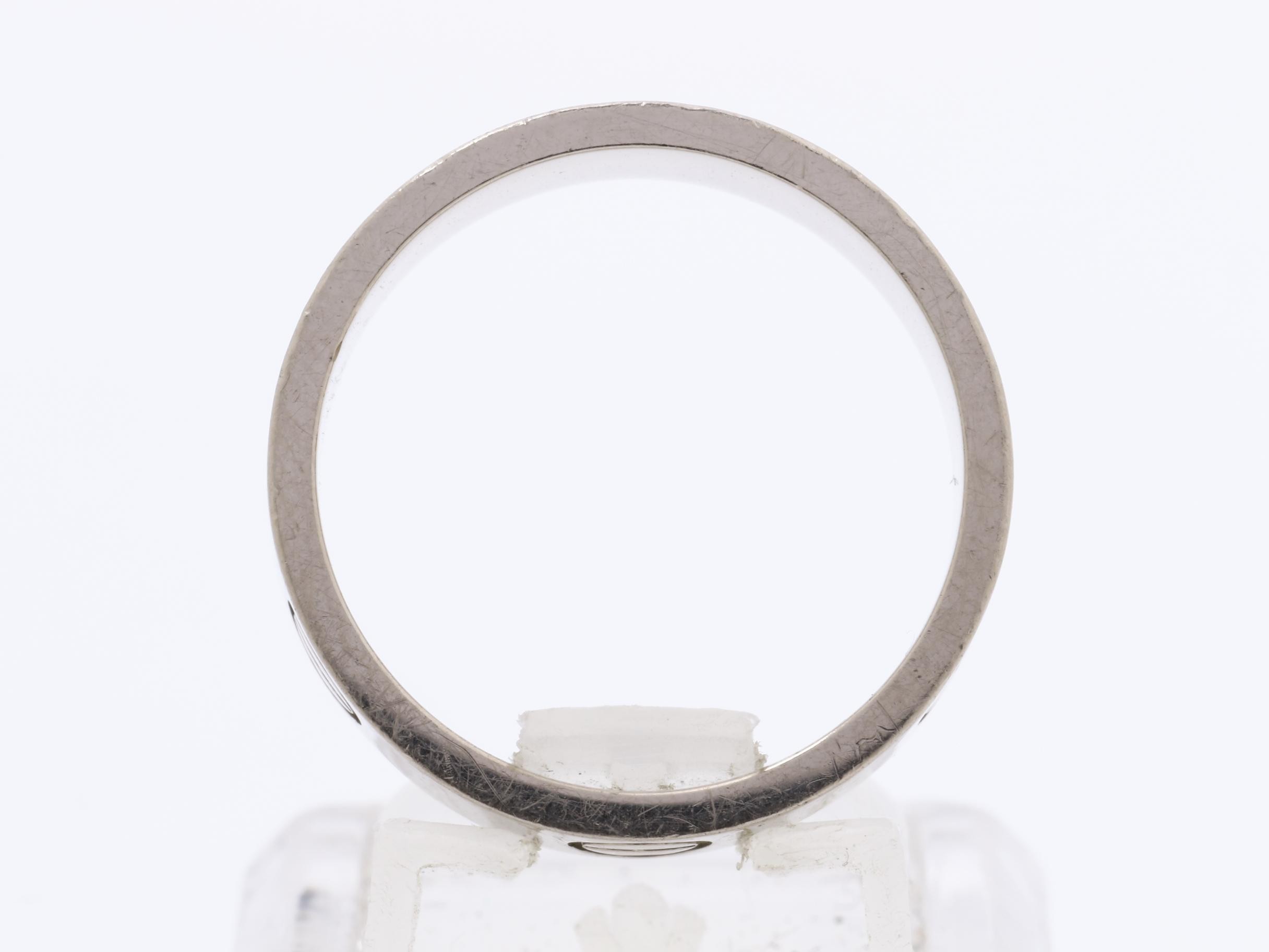 750WG Love Ring, Size #57, Total Weight: Approx. 8.5g — view 5