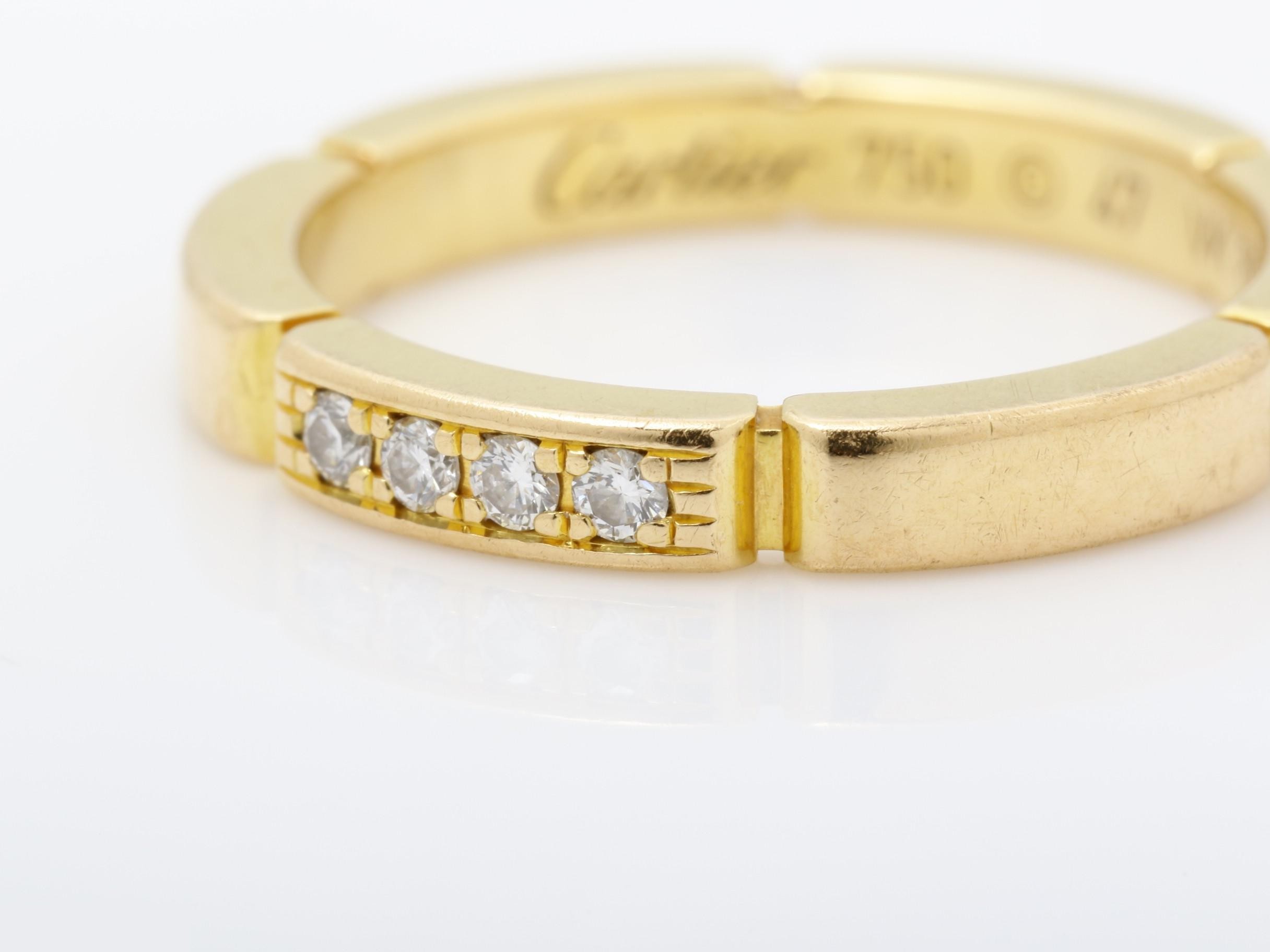Maillon Panthère Diamond Ring, 750PG, 3.5g, #47 — view 3