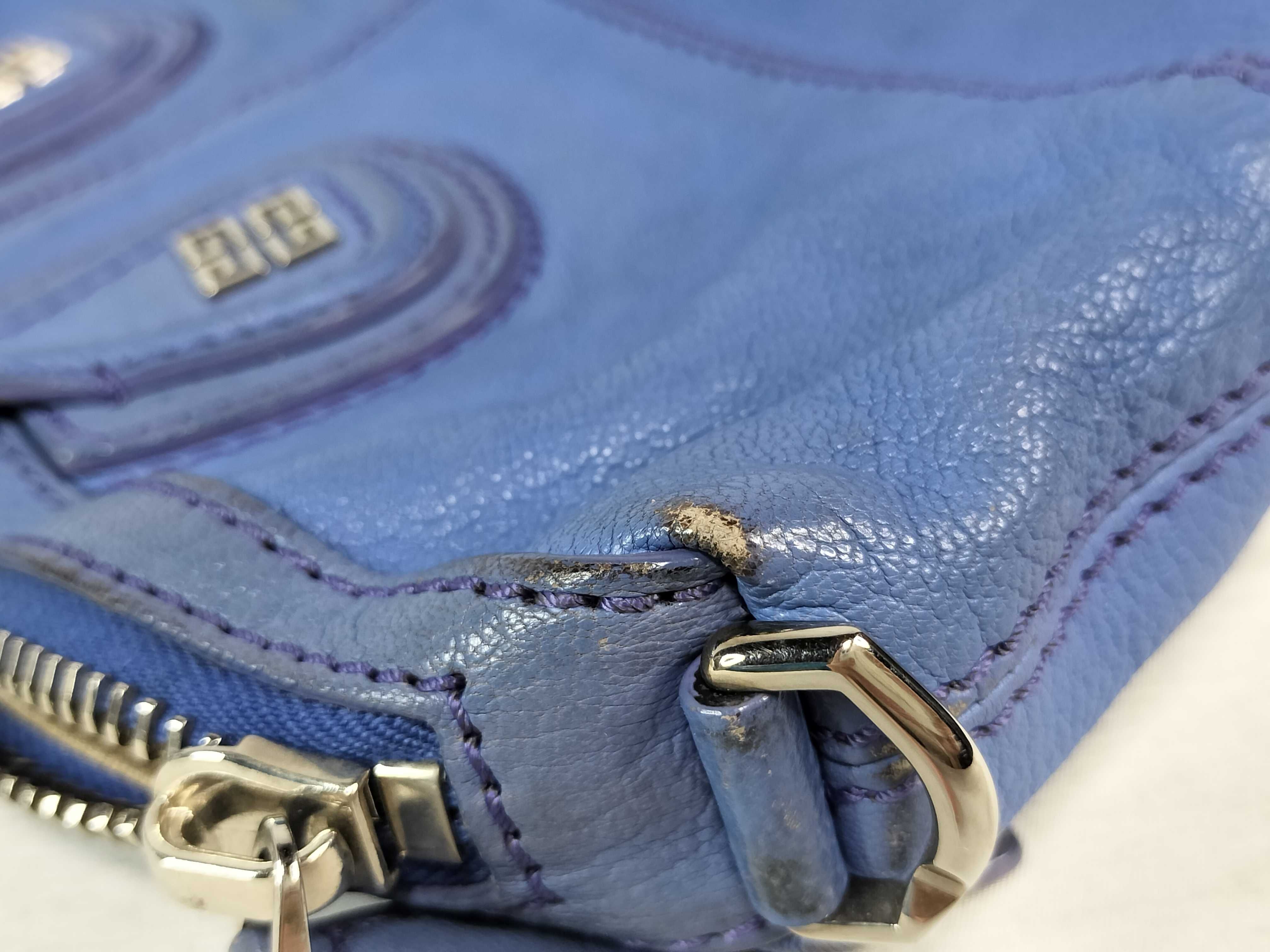 PH- Blue Shoulder Bag Leather Handbag — view 15