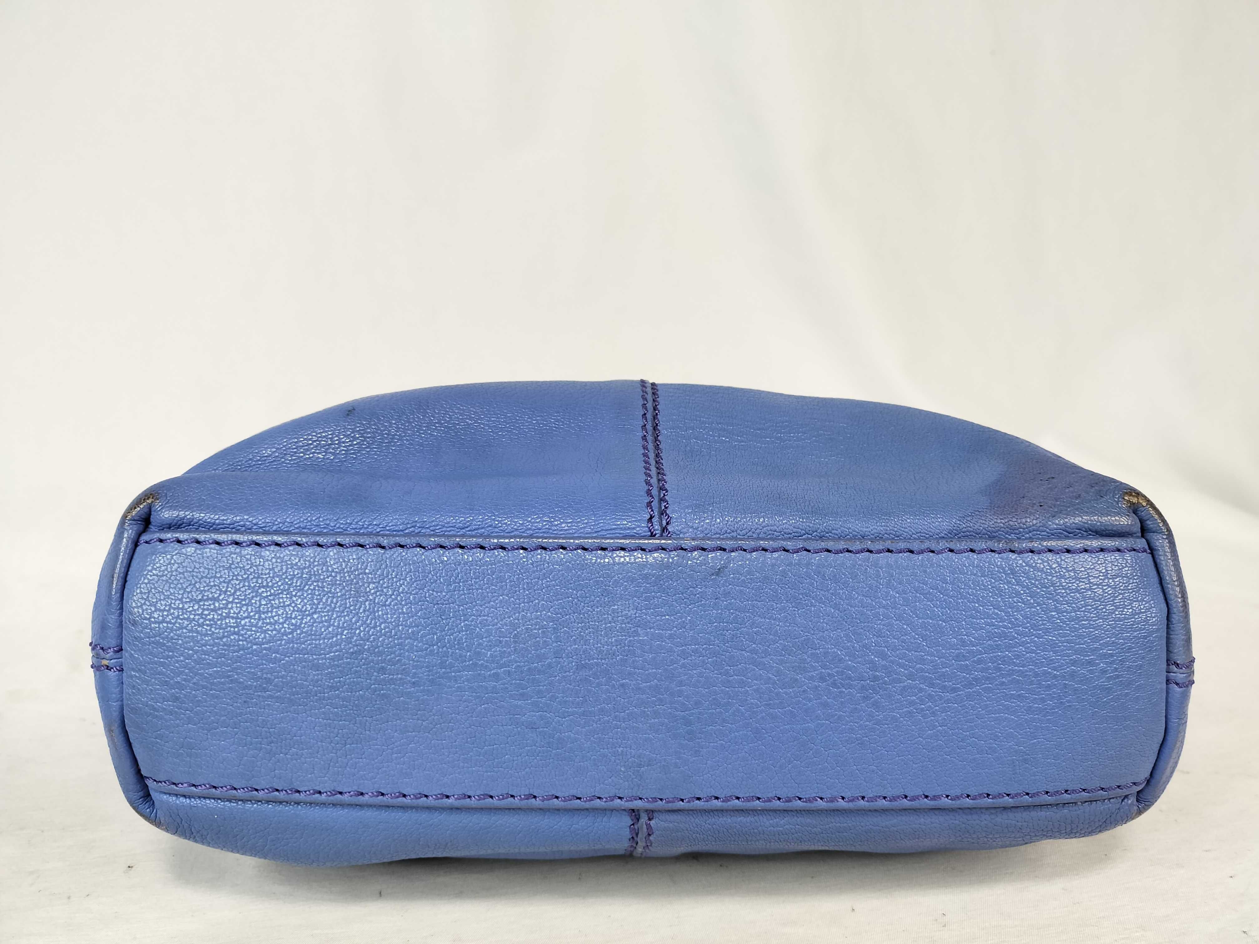 PH- Blue Shoulder Bag Leather Handbag — view 8