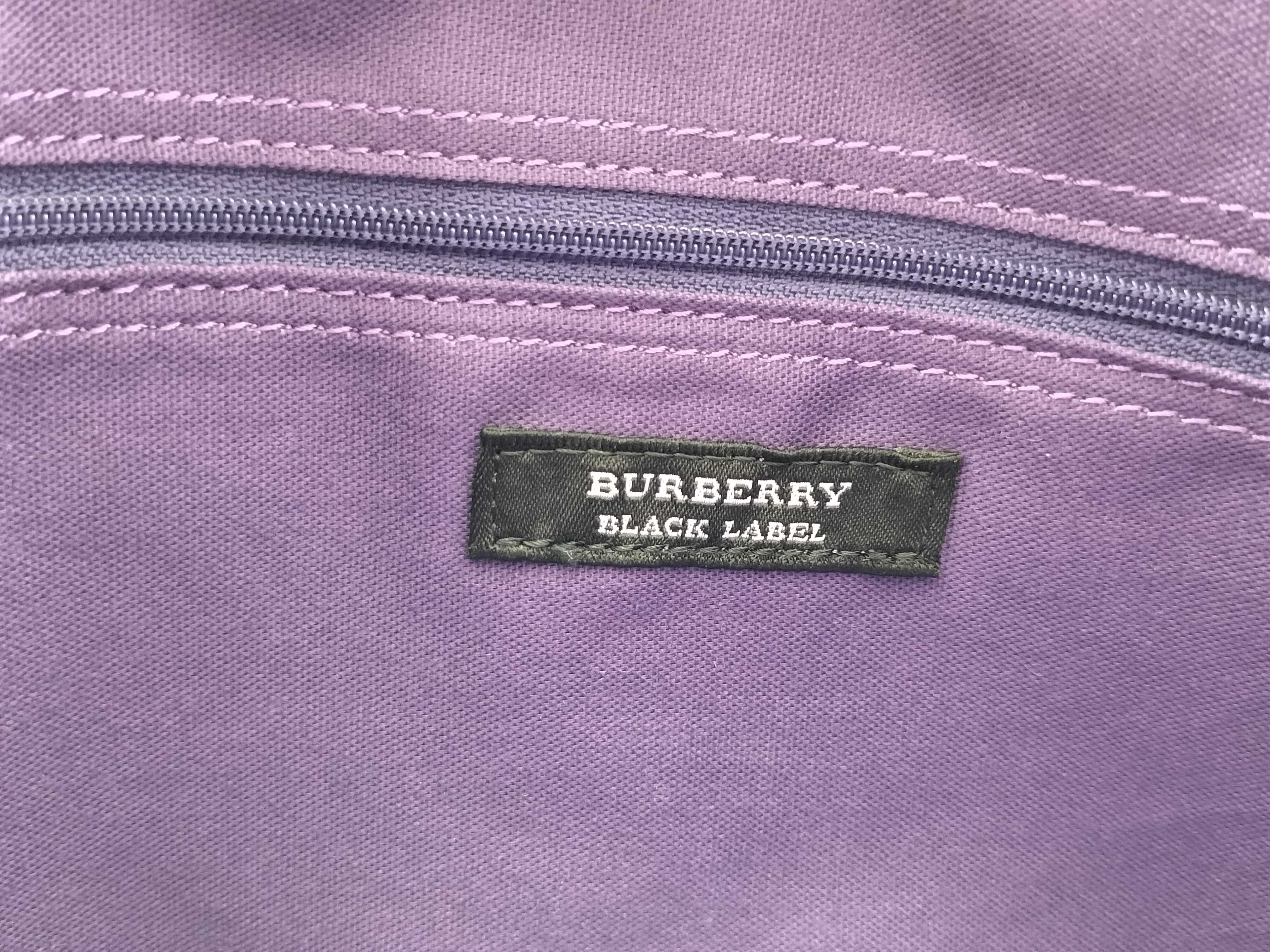 Black Label Burberry Black Label Messenger Bag Check Black Shoulder Bag — view 14