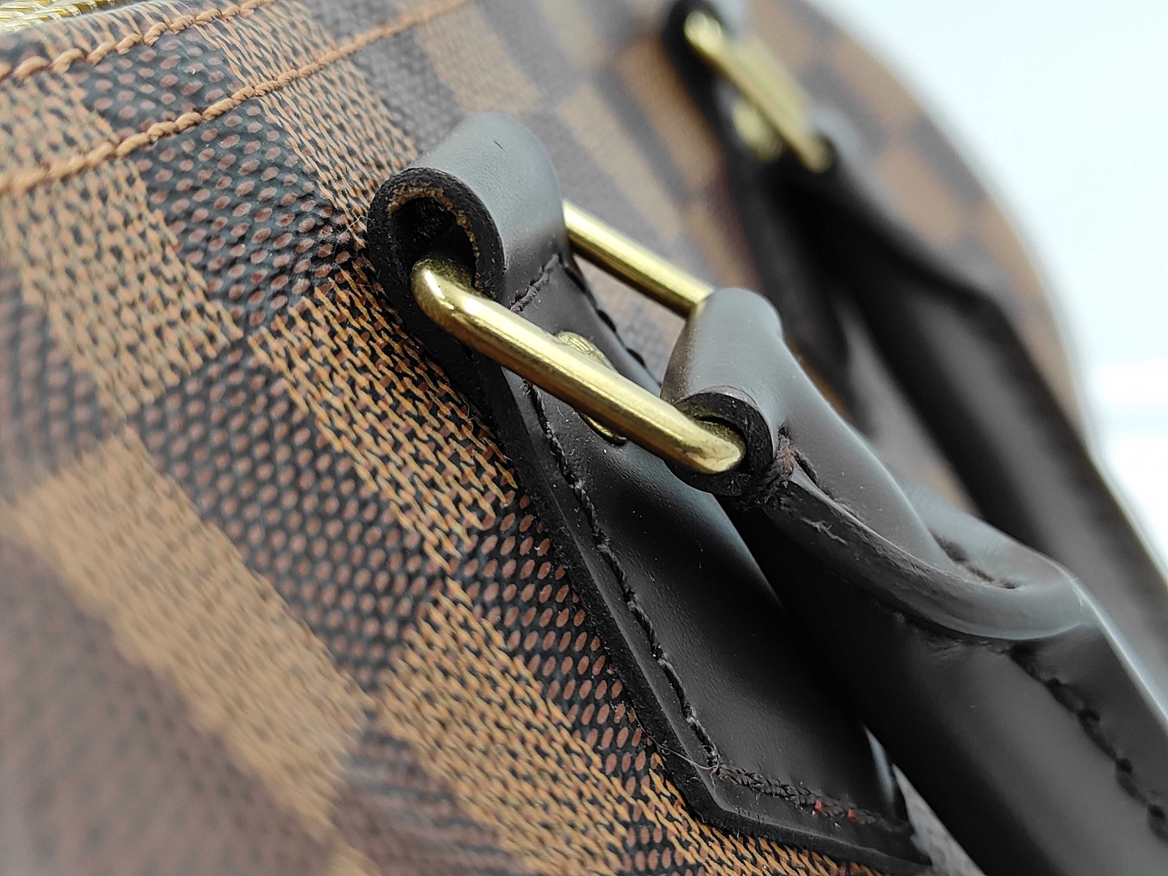 Speedy 25 Bandoulière Damier Shoulder Bag, Louis Vuitton Damier Canvas N41181 Brown Shoulder Bag — view 5