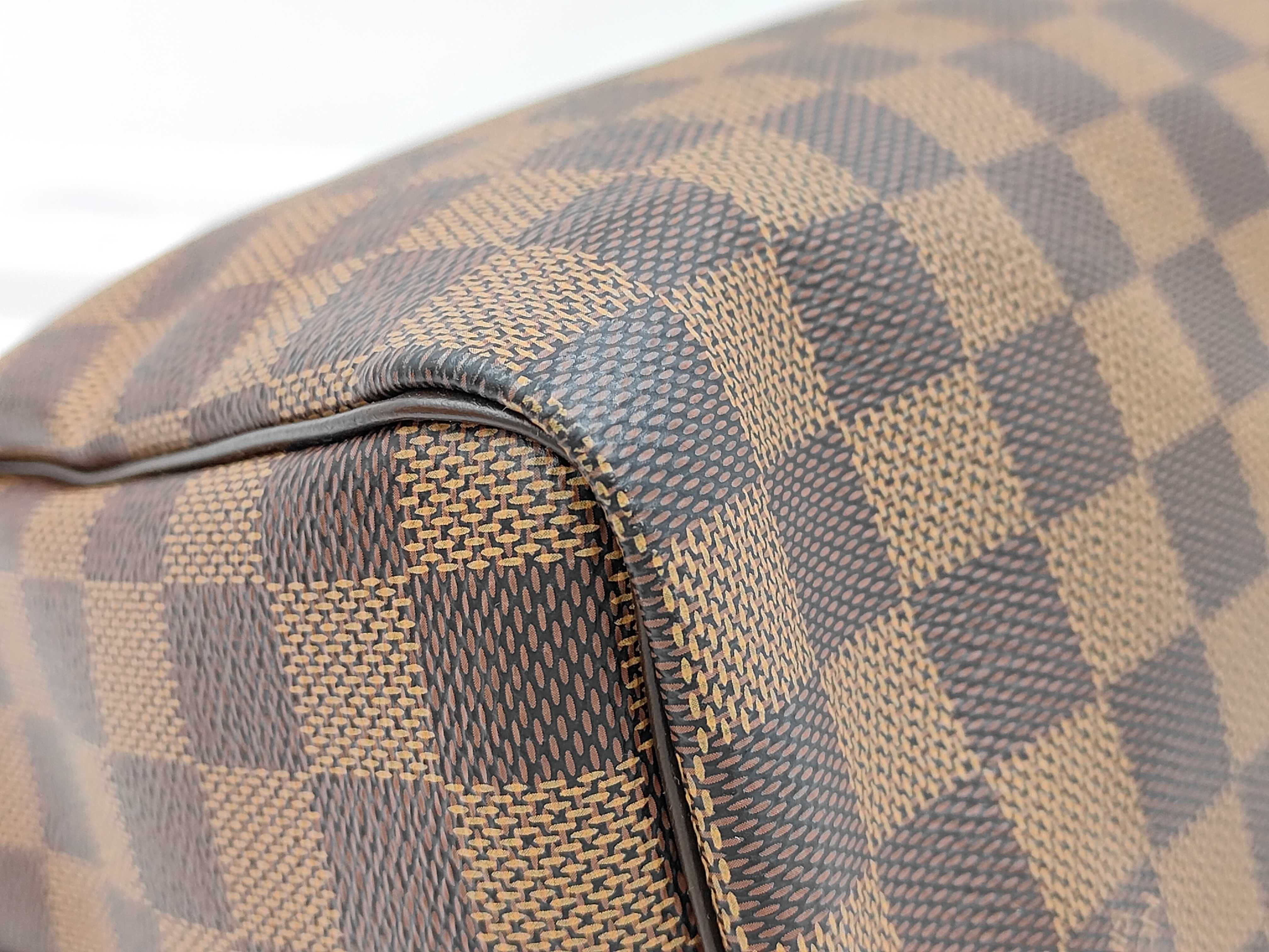 Speedy 25 Bandoulière Damier Shoulder Bag, Louis Vuitton Damier Canvas N41181 Brown Shoulder Bag — view 7