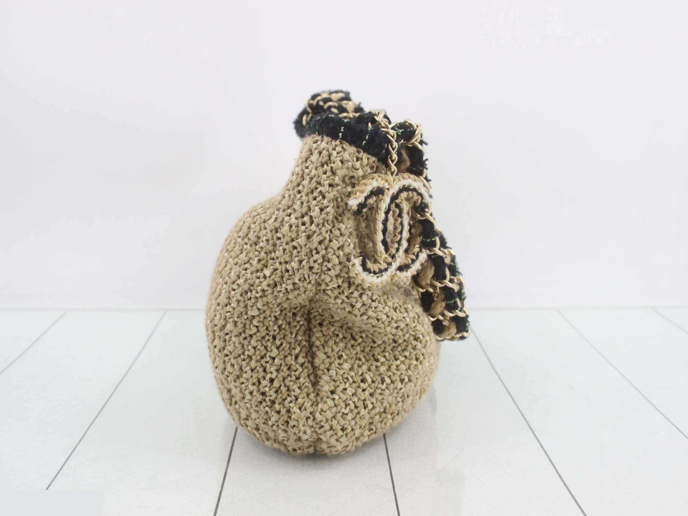 Raffia Camellia One-Shoulder Bag, No. 13 — view 4