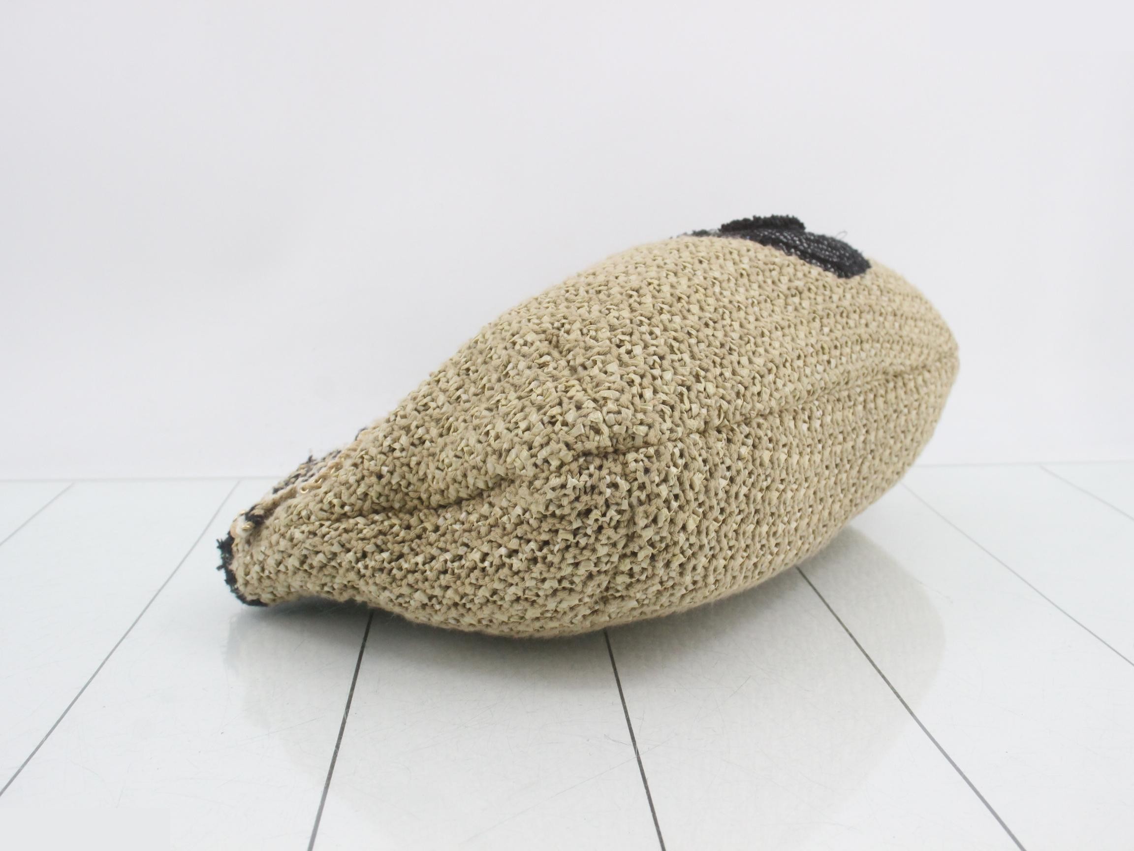 Raffia Camellia One-Shoulder Bag, No. 13 — view 5