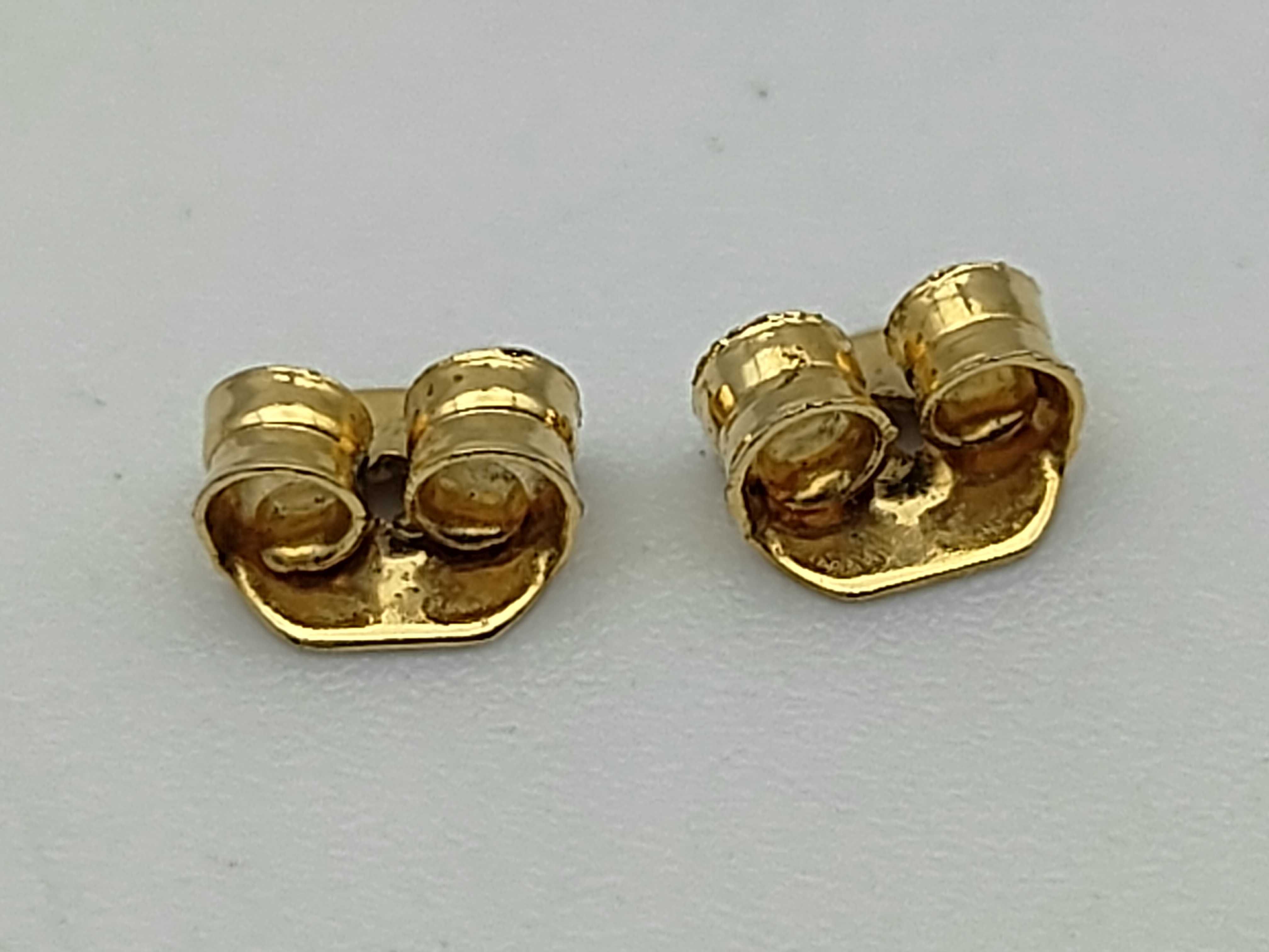 Coco Rhinestone Square Earrings Black/Gold — view 7