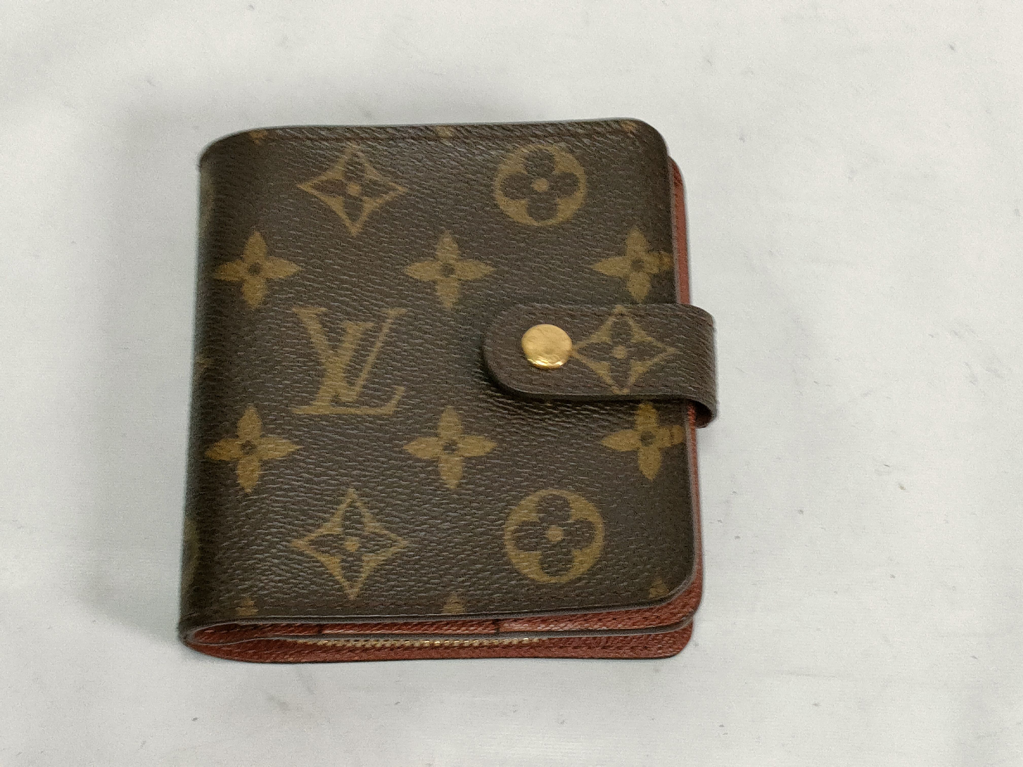 Monogram Compact Zip Folding Wallet