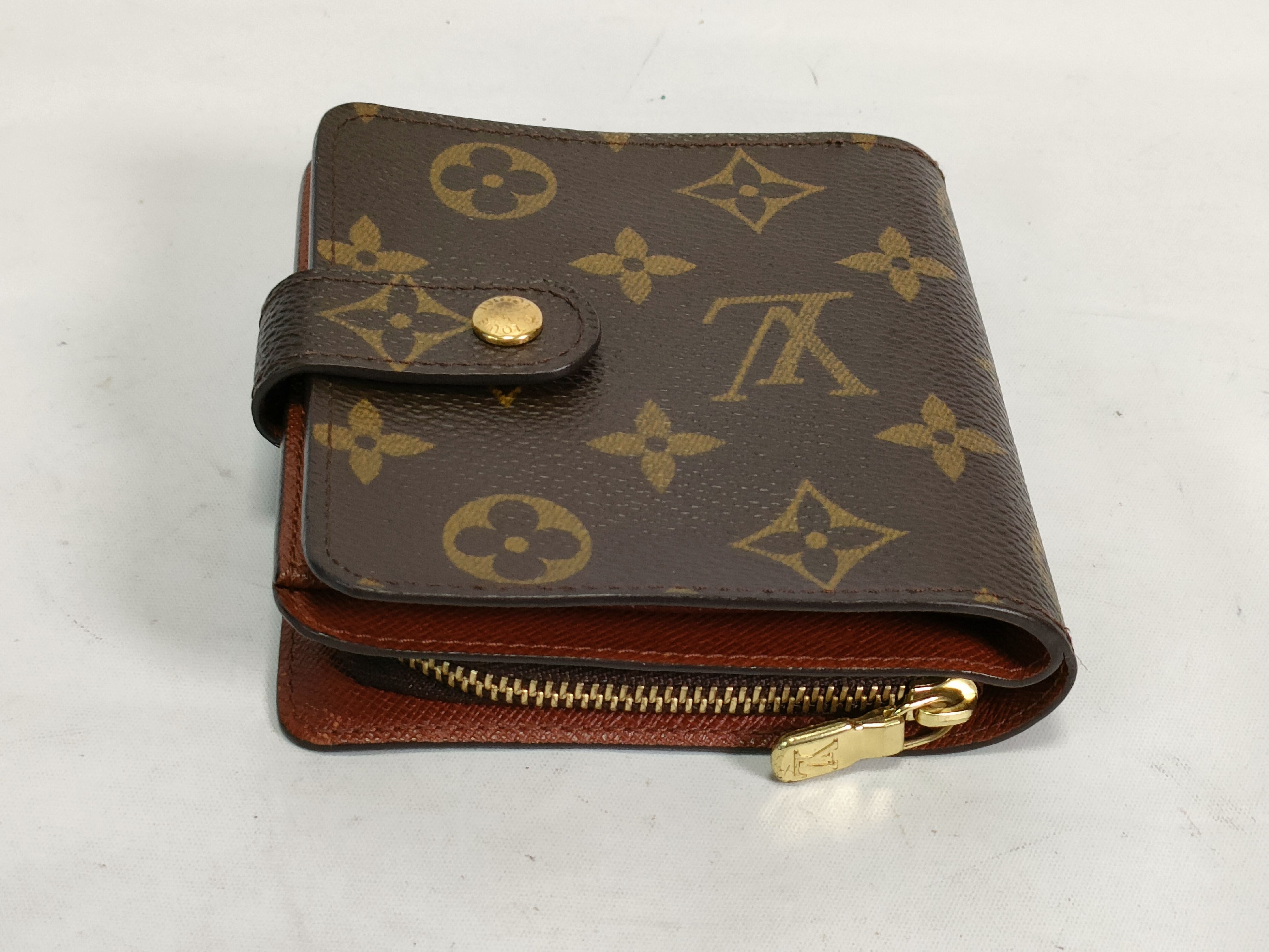 Monogram Compact Zip Folding Wallet — view 5