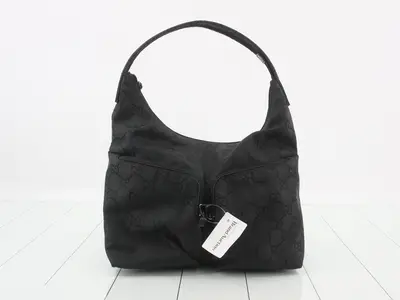 Nylon one-shoulder bag, GG pattern, 001.3380