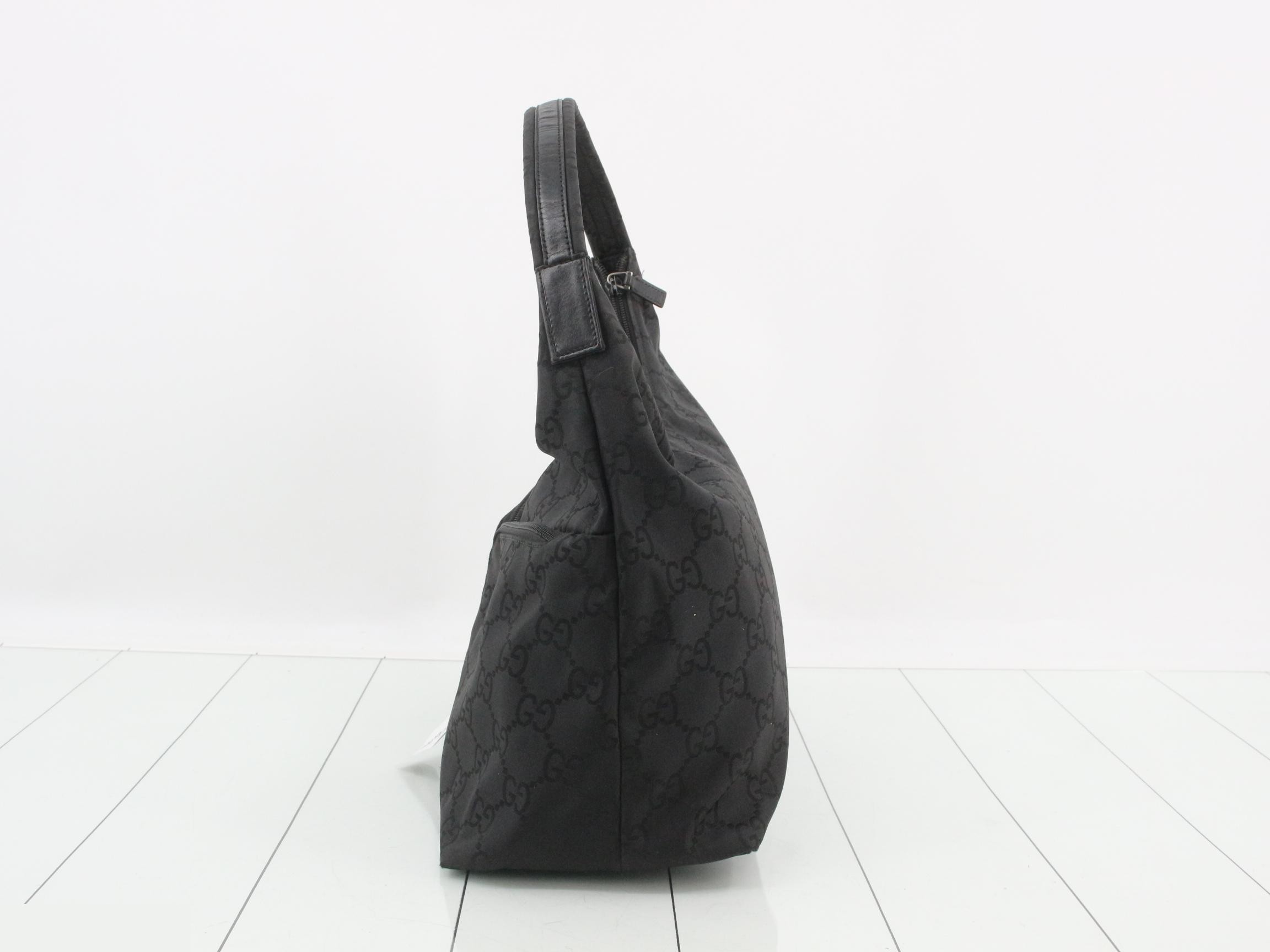 Nylon one-shoulder bag, GG pattern, 001.3380 — view 3