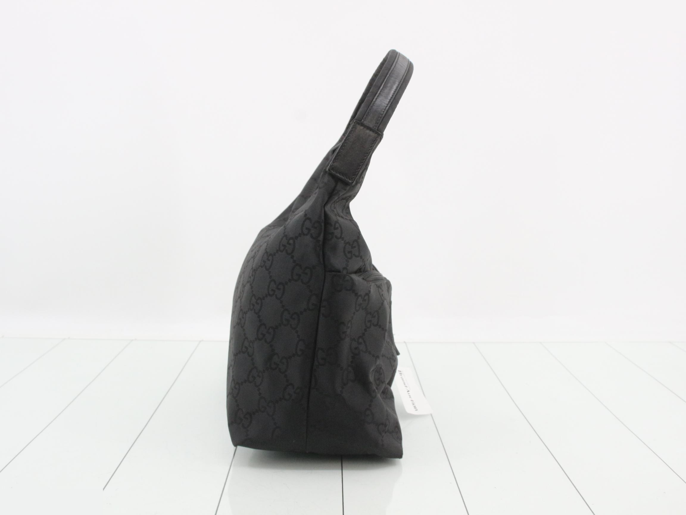 Nylon one-shoulder bag, GG pattern, 001.3380 — view 4
