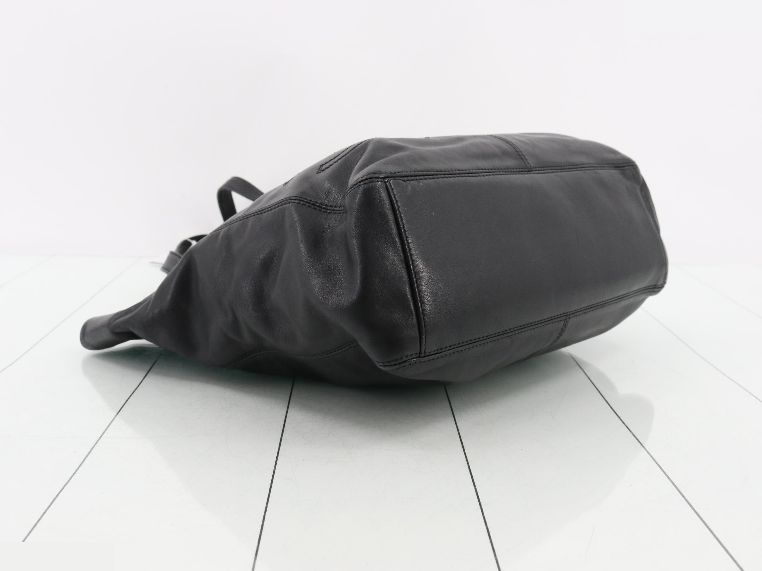 Coco Mark Leather Tote Bag — view 5