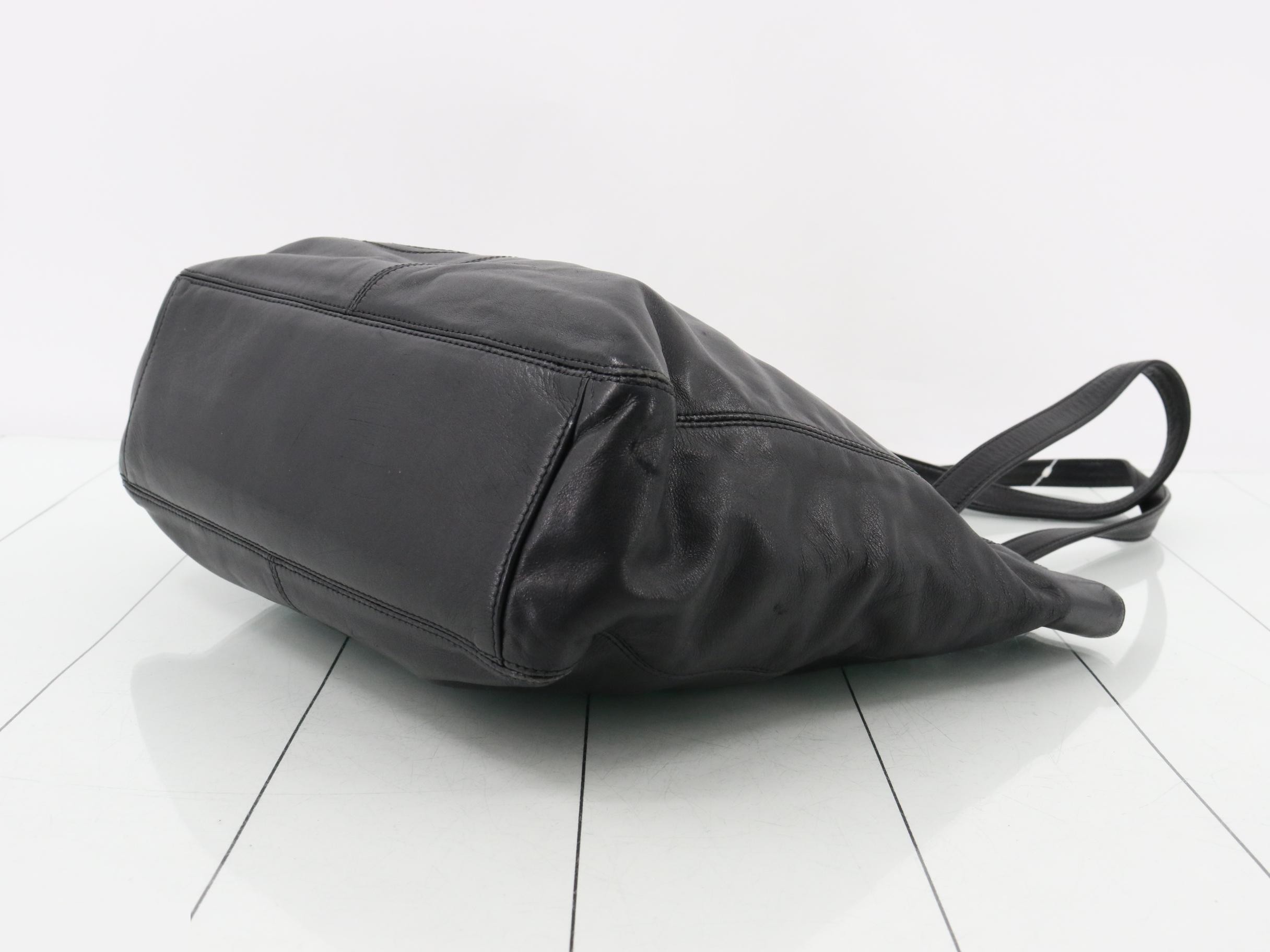 Coco Mark Leather Tote Bag — view 6
