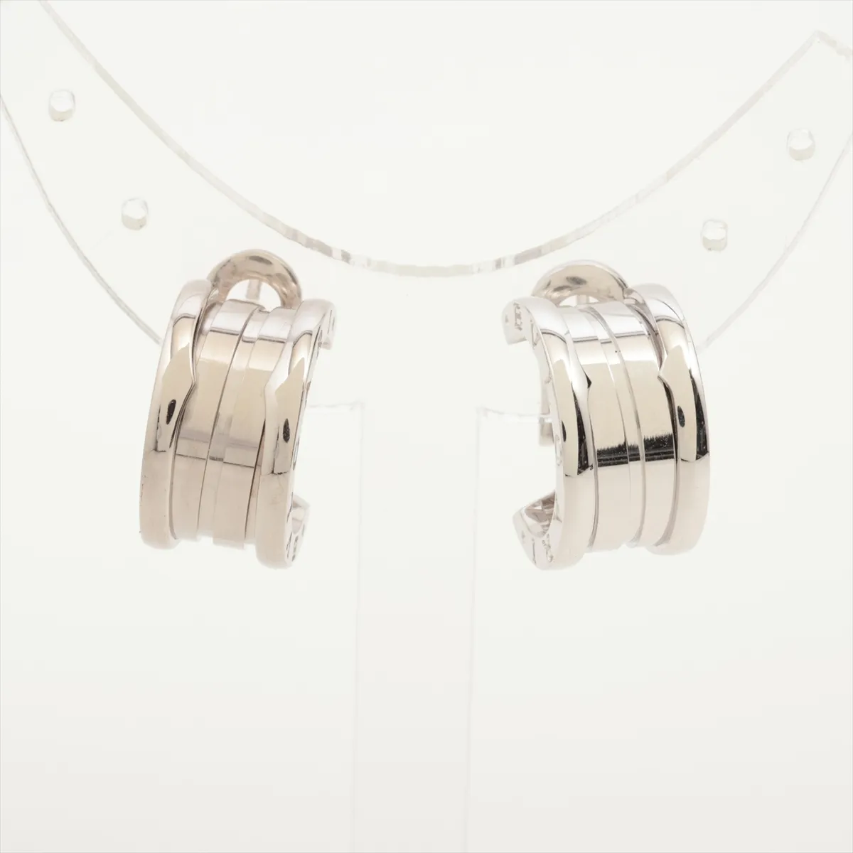 B Zero One Earrings 750(WG) 14.8g Clasp Distortion — view 2