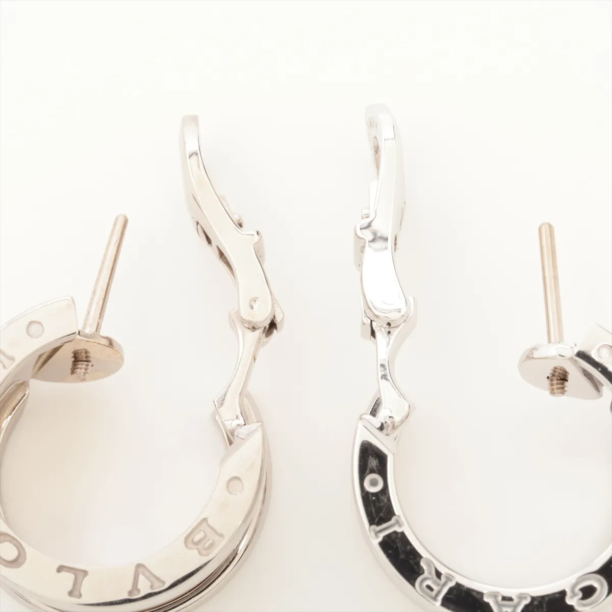 B Zero One Earrings 750(WG) 14.8g Clasp Distortion — view 6