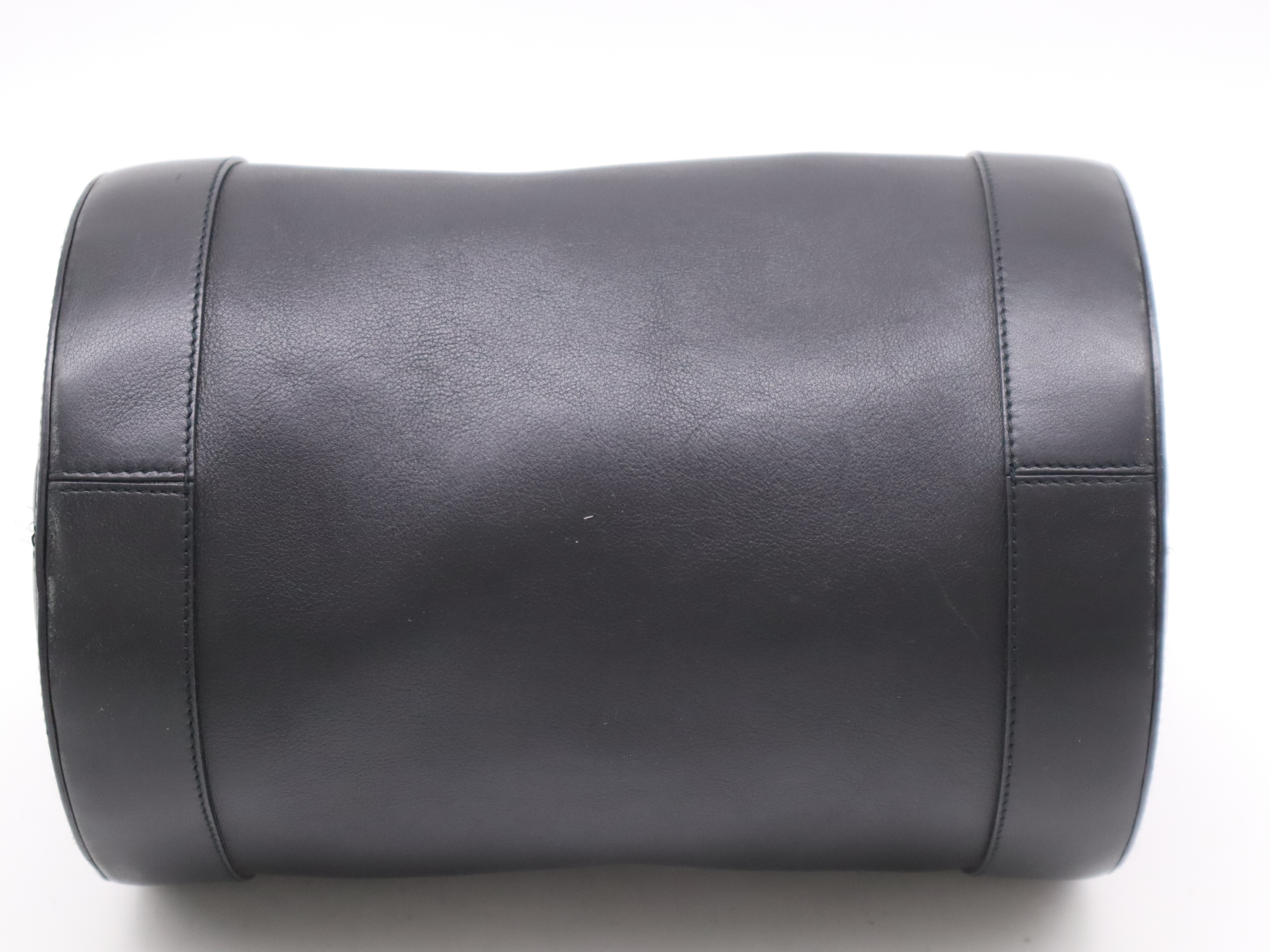 Leather Mini Boston Bag Black SV Hardware Boston Bag — view 4