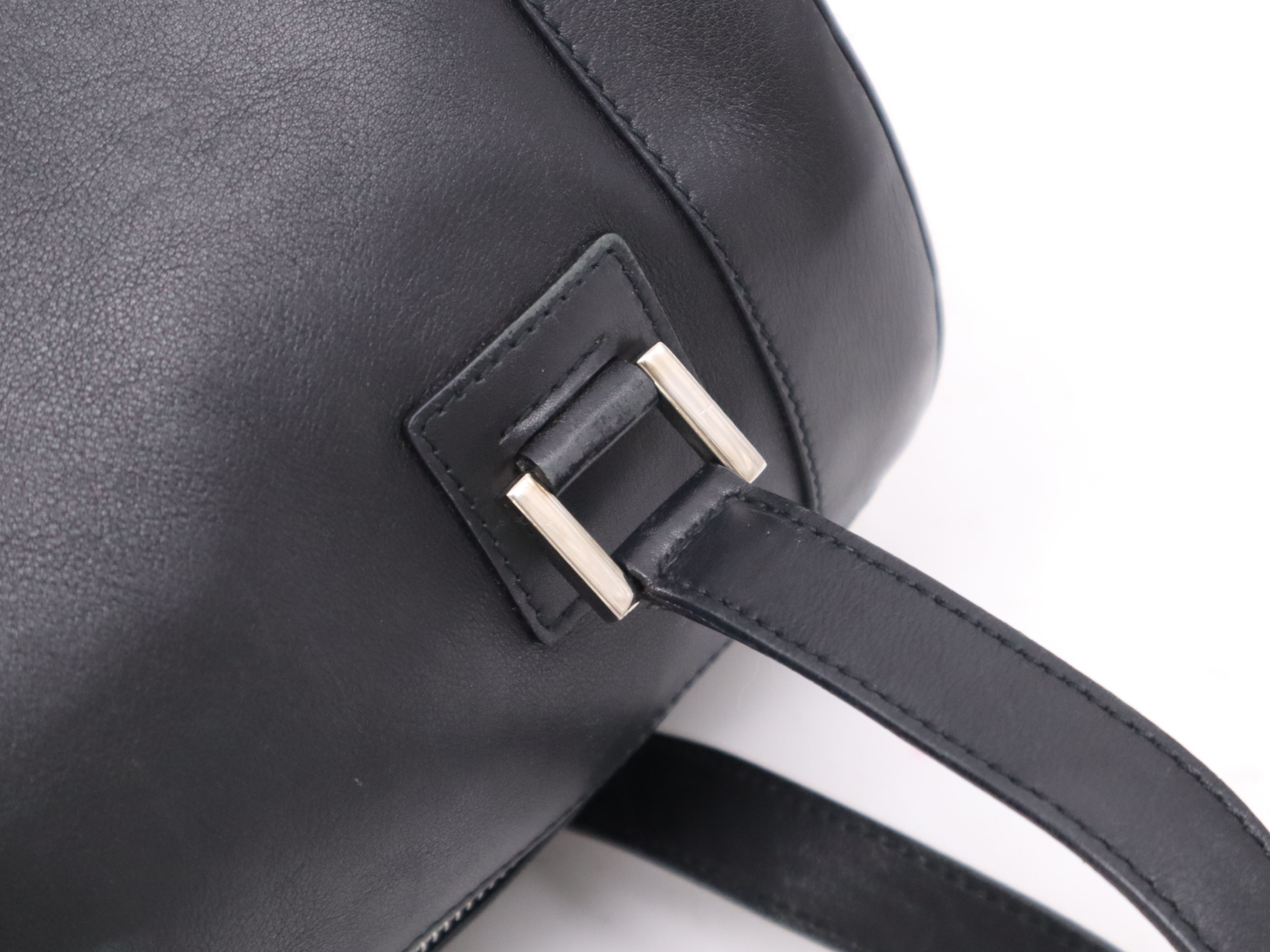 Leather Mini Boston Bag Black SV Hardware Boston Bag — view 8