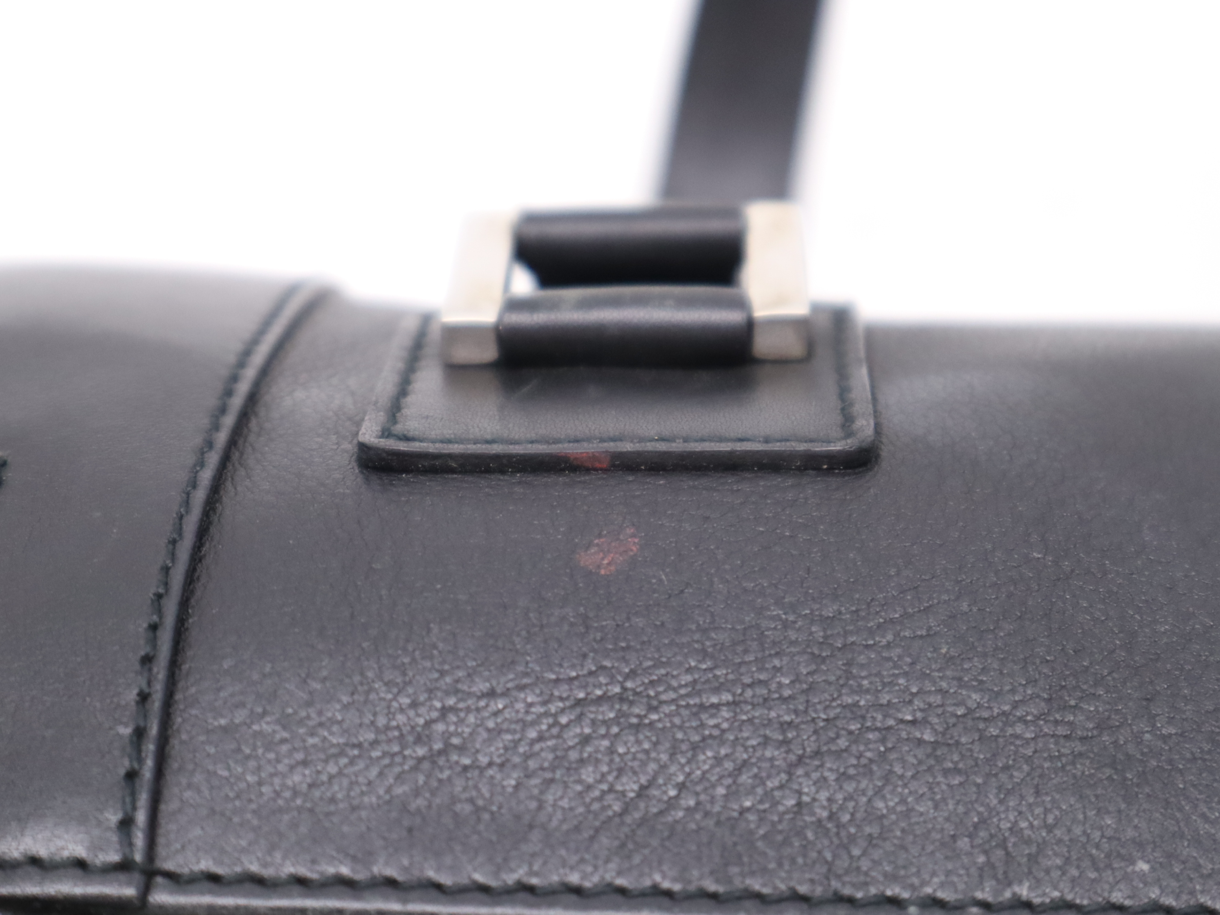 Leather Mini Boston Bag Black SV Hardware Boston Bag — view 10